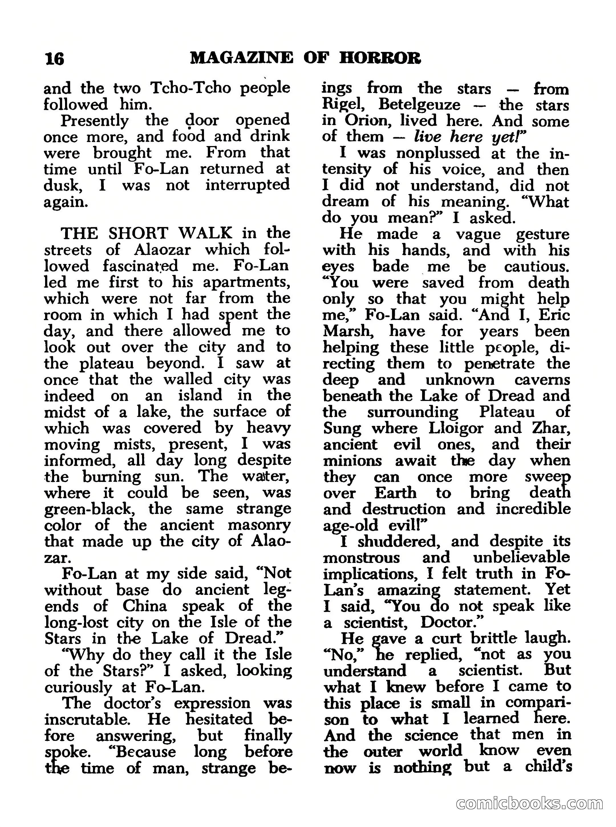 Magazine of Horror, No. 14 — page 16 of 132