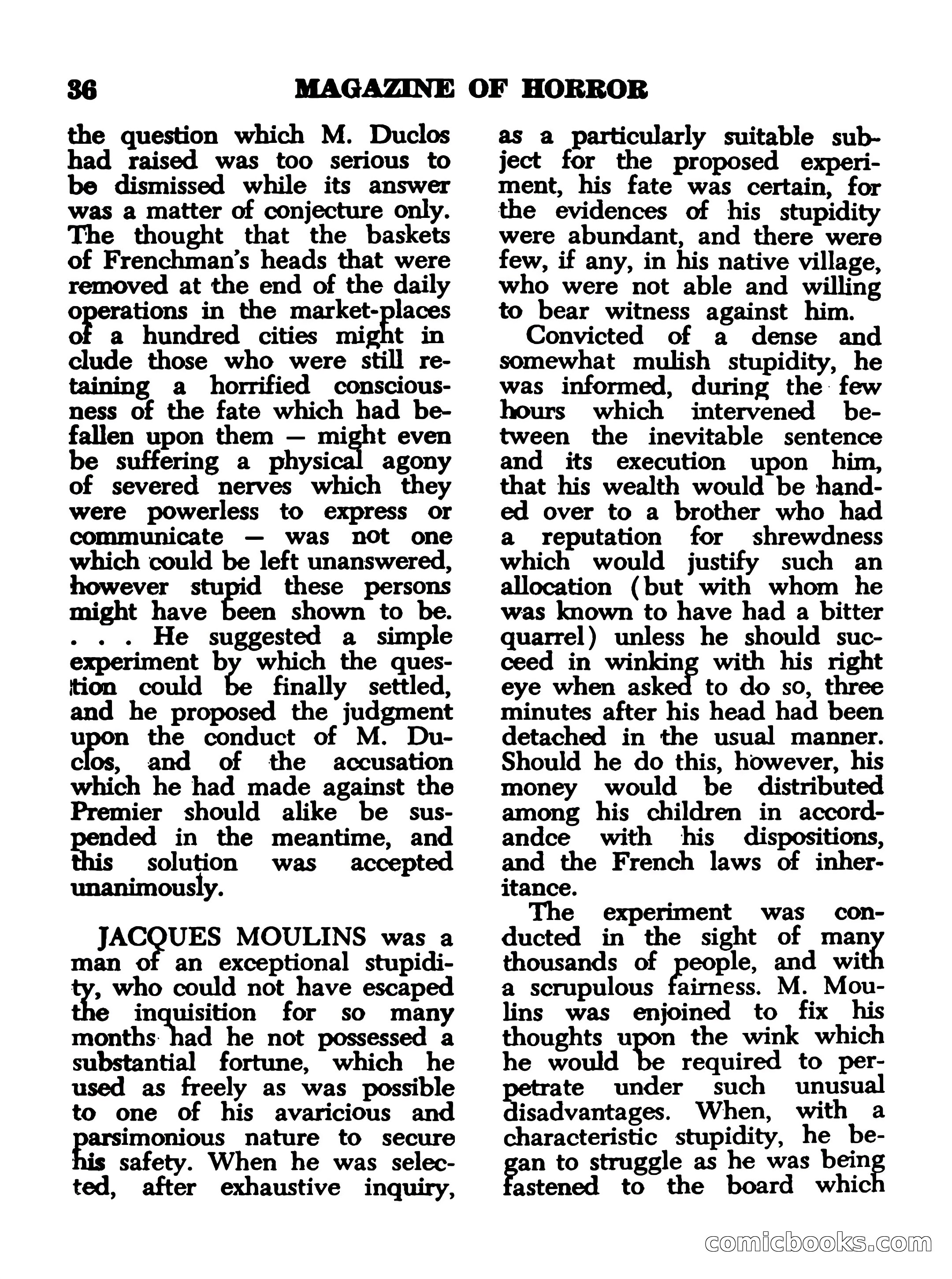 Magazine of Horror, No. 14 — page 36 of 132