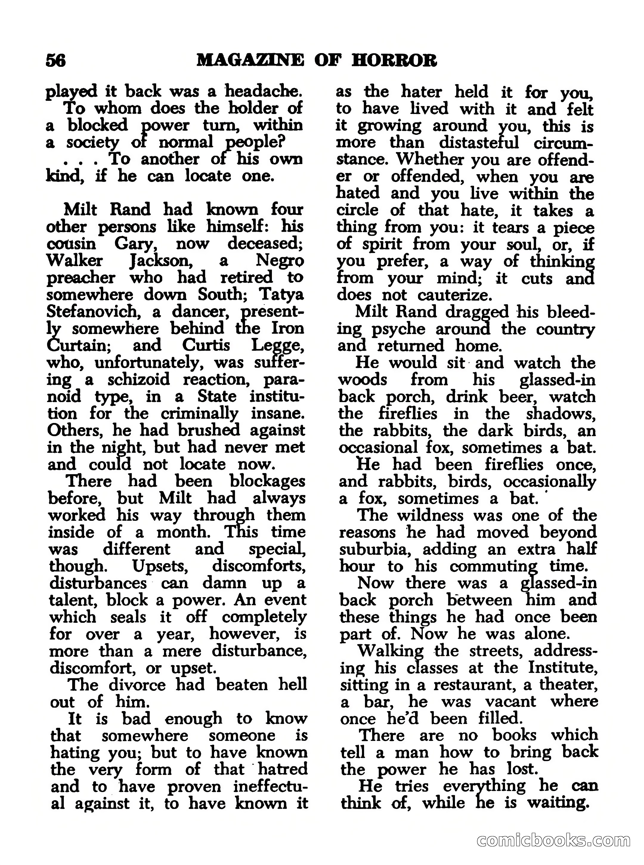 Magazine of Horror, No. 14 — page 56 of 132