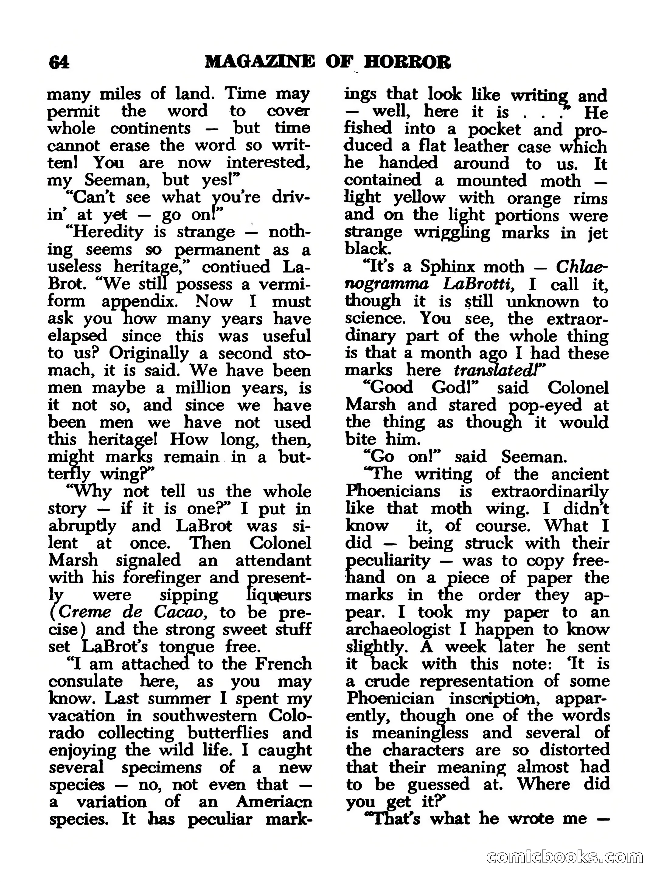 Magazine of Horror, No. 14 — page 64 of 132