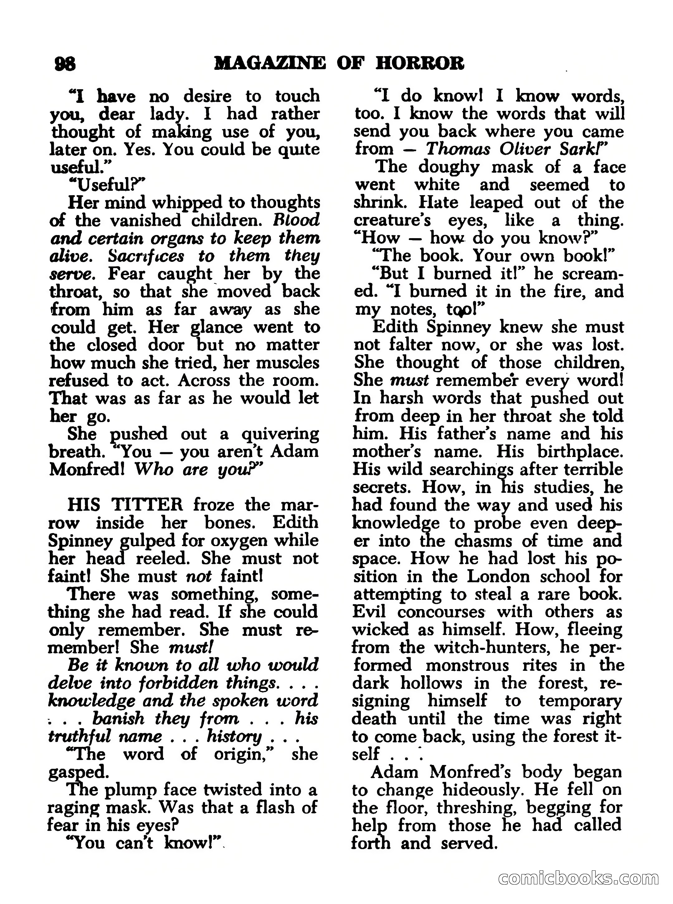 Magazine of Horror, No. 14 — page 98 of 132