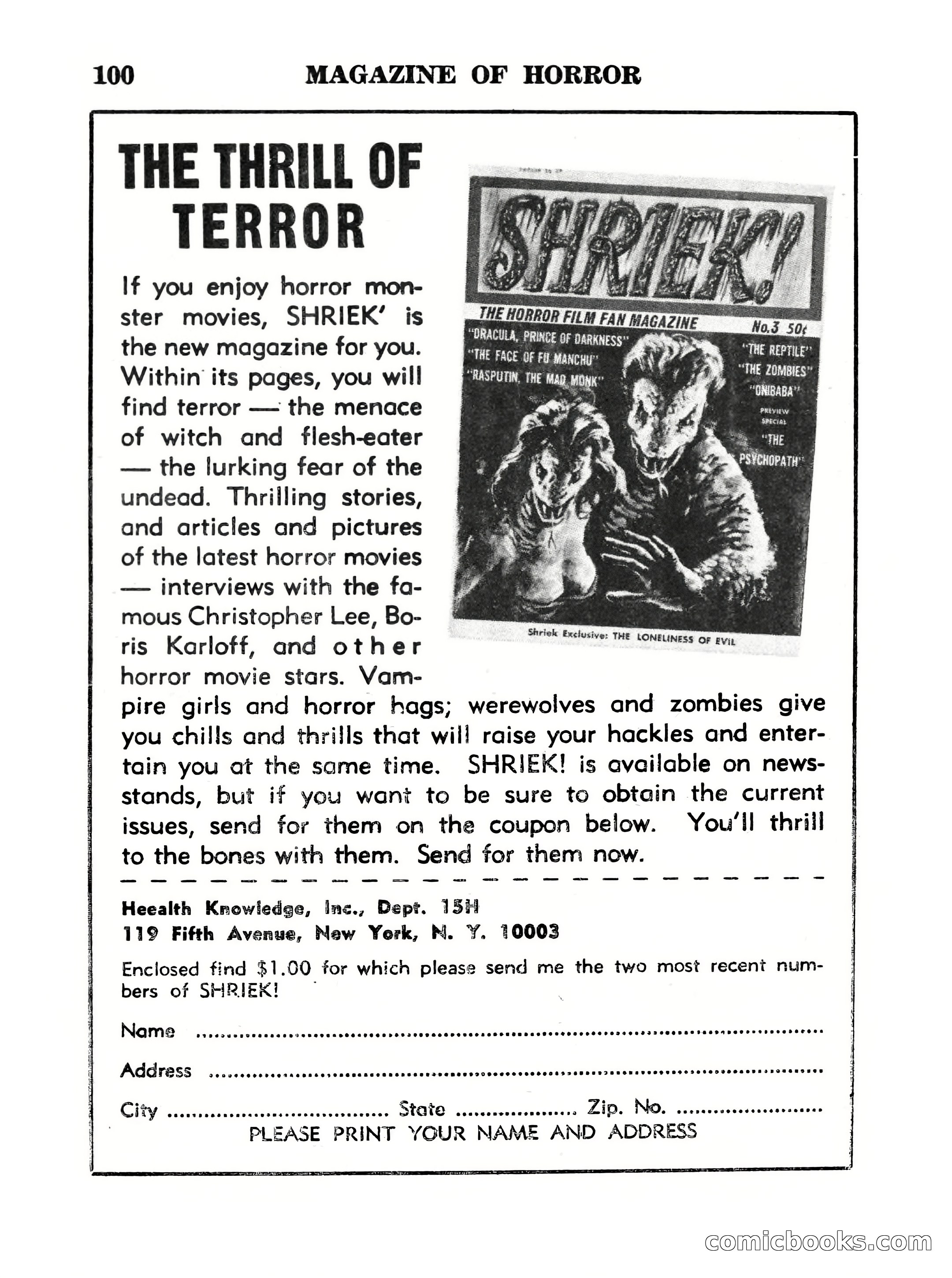 Magazine of Horror, No. 14 — page 100 of 132