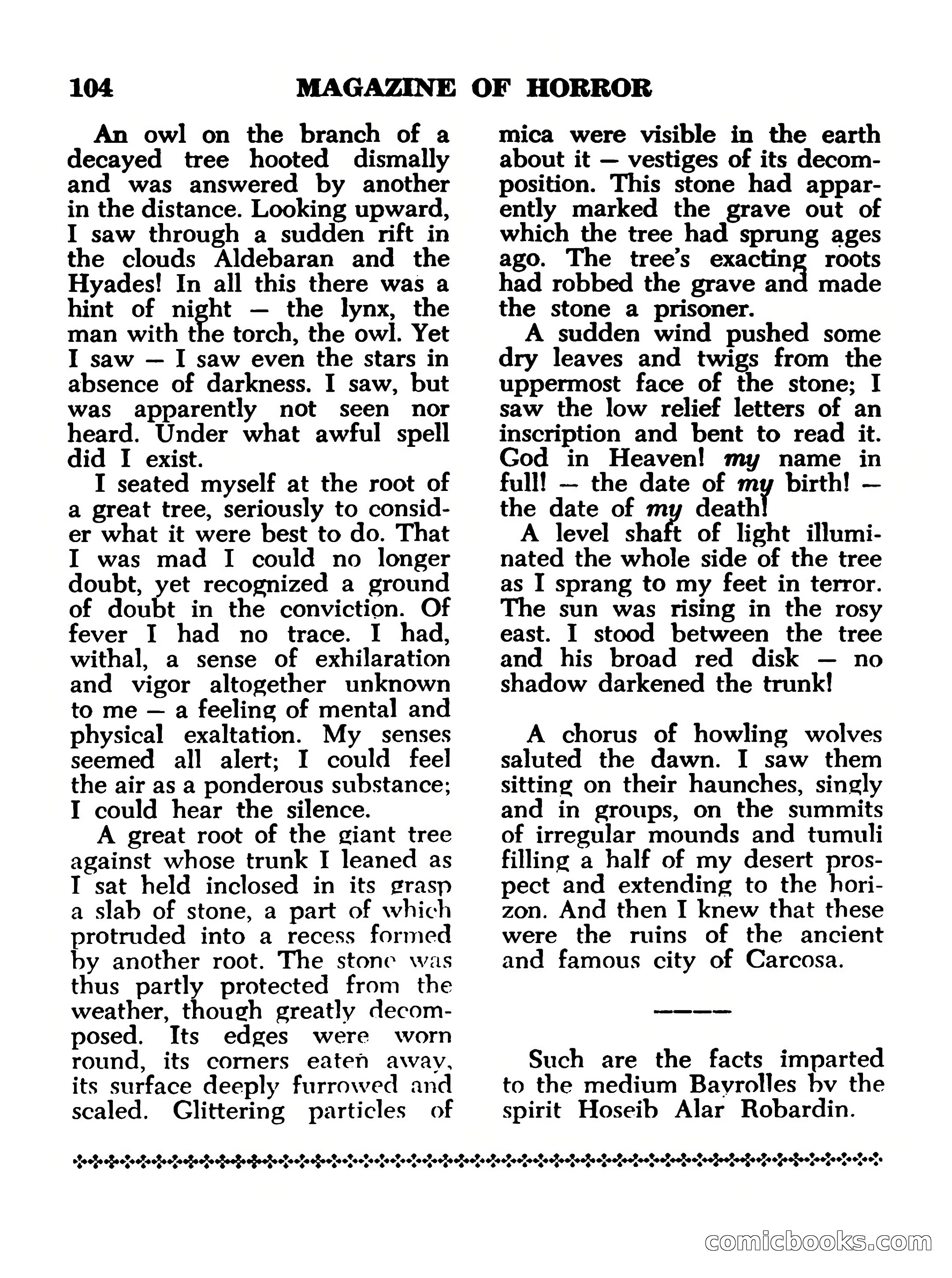 Magazine of Horror, No. 14 — page 104 of 132