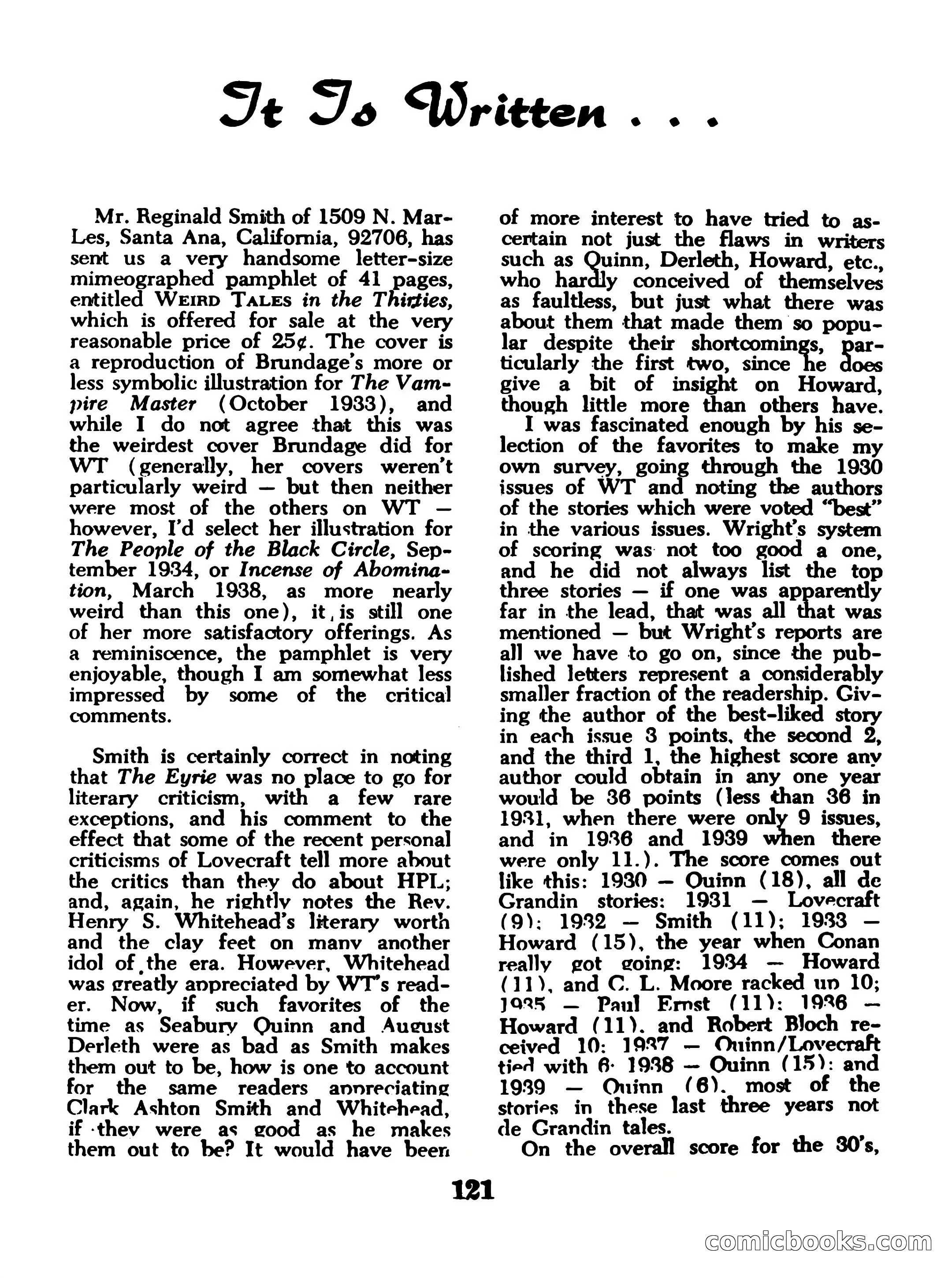 Magazine of Horror, No. 14 — page 121 of 132