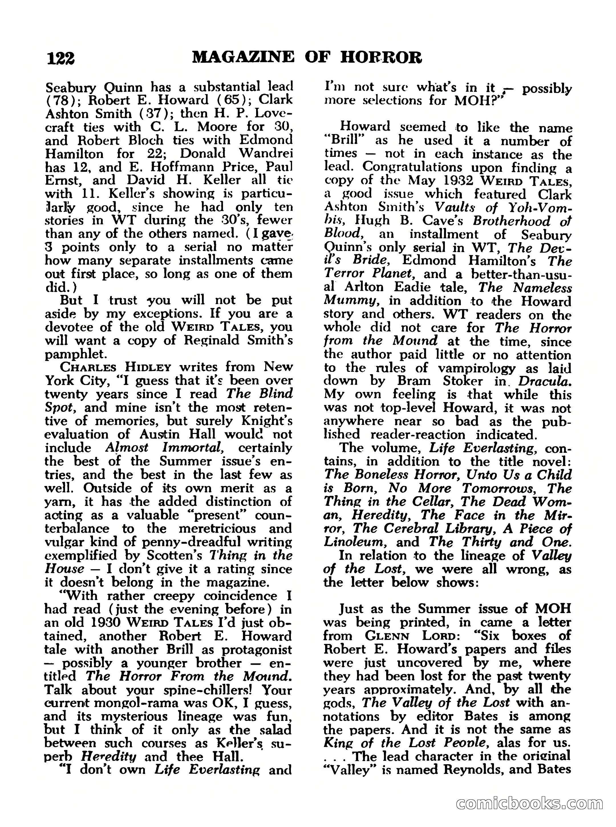Magazine of Horror, No. 14 — page 122 of 132