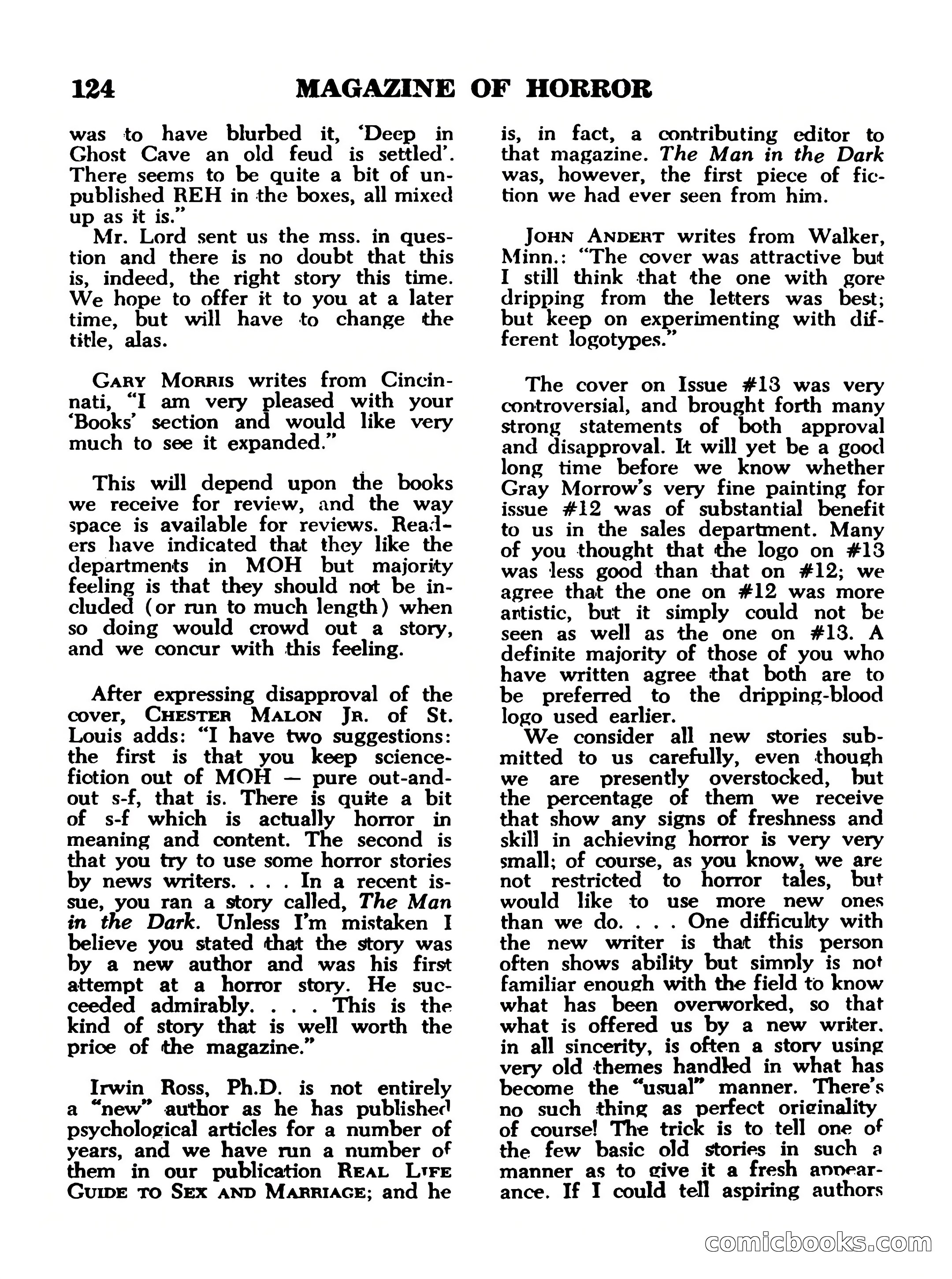Magazine of Horror, No. 14 — page 124 of 132