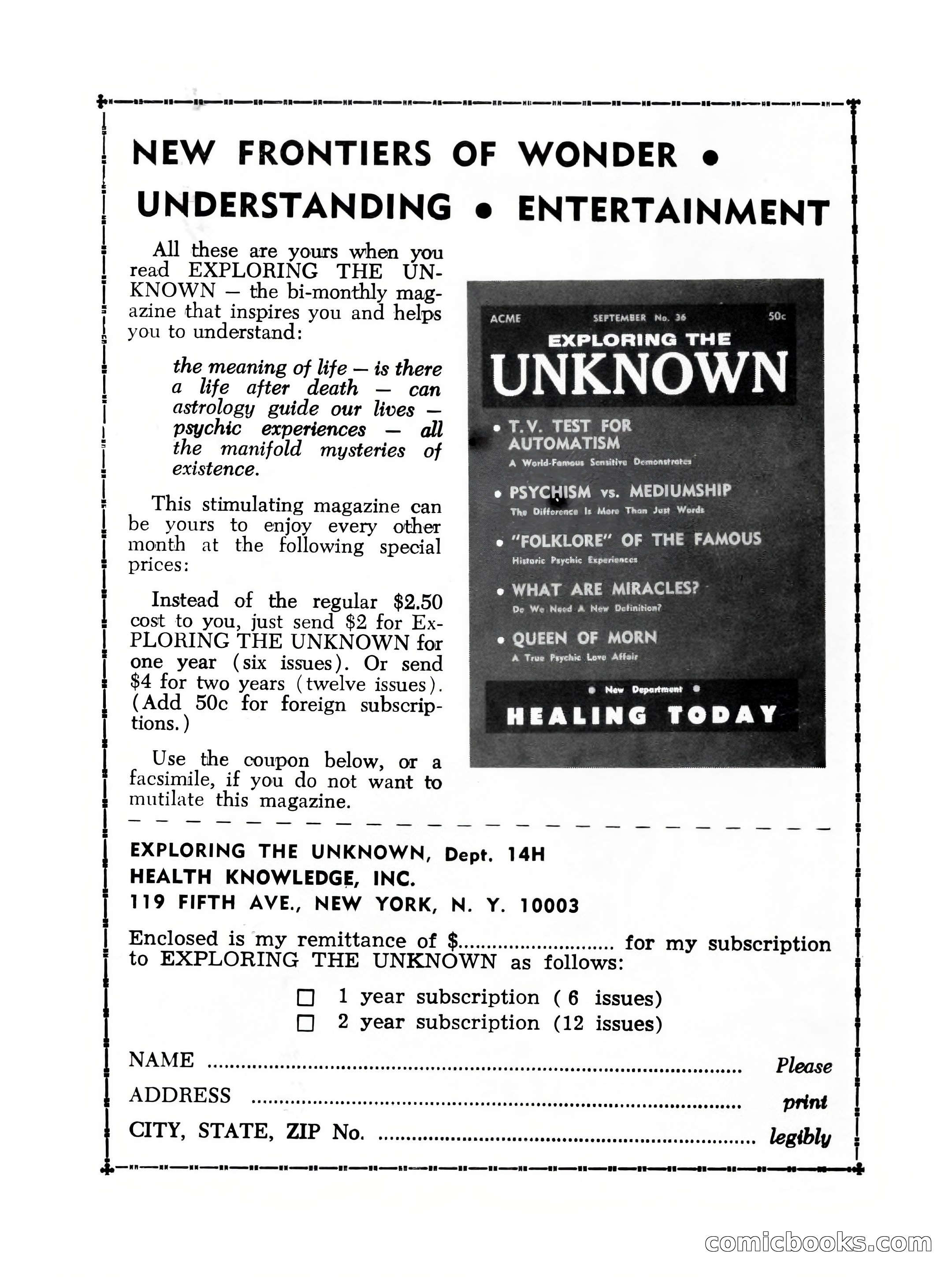 Magazine of Horror, No. 14 — page 132 of 132