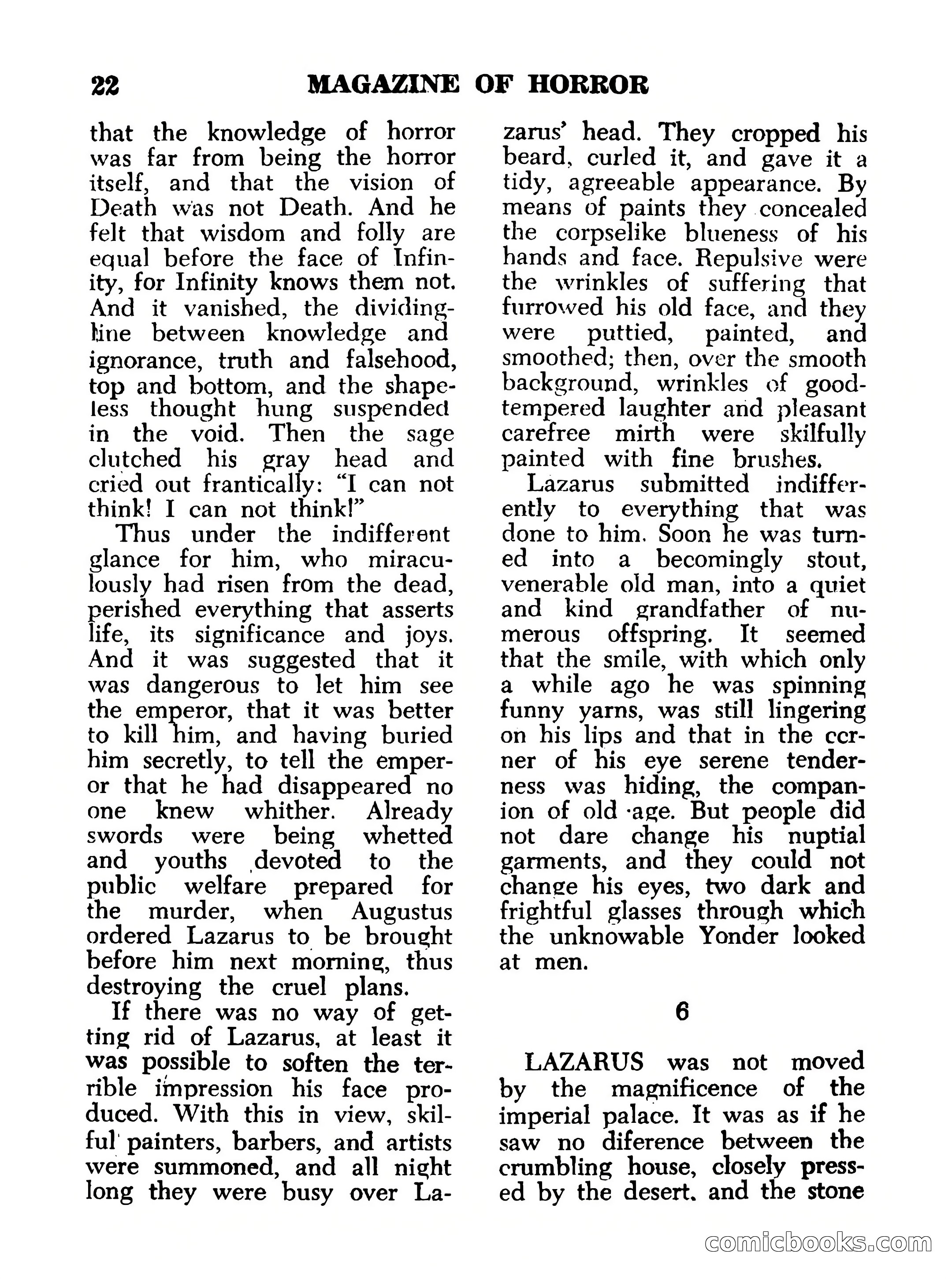 Magazine of Horror #16 — page 22 of 132
