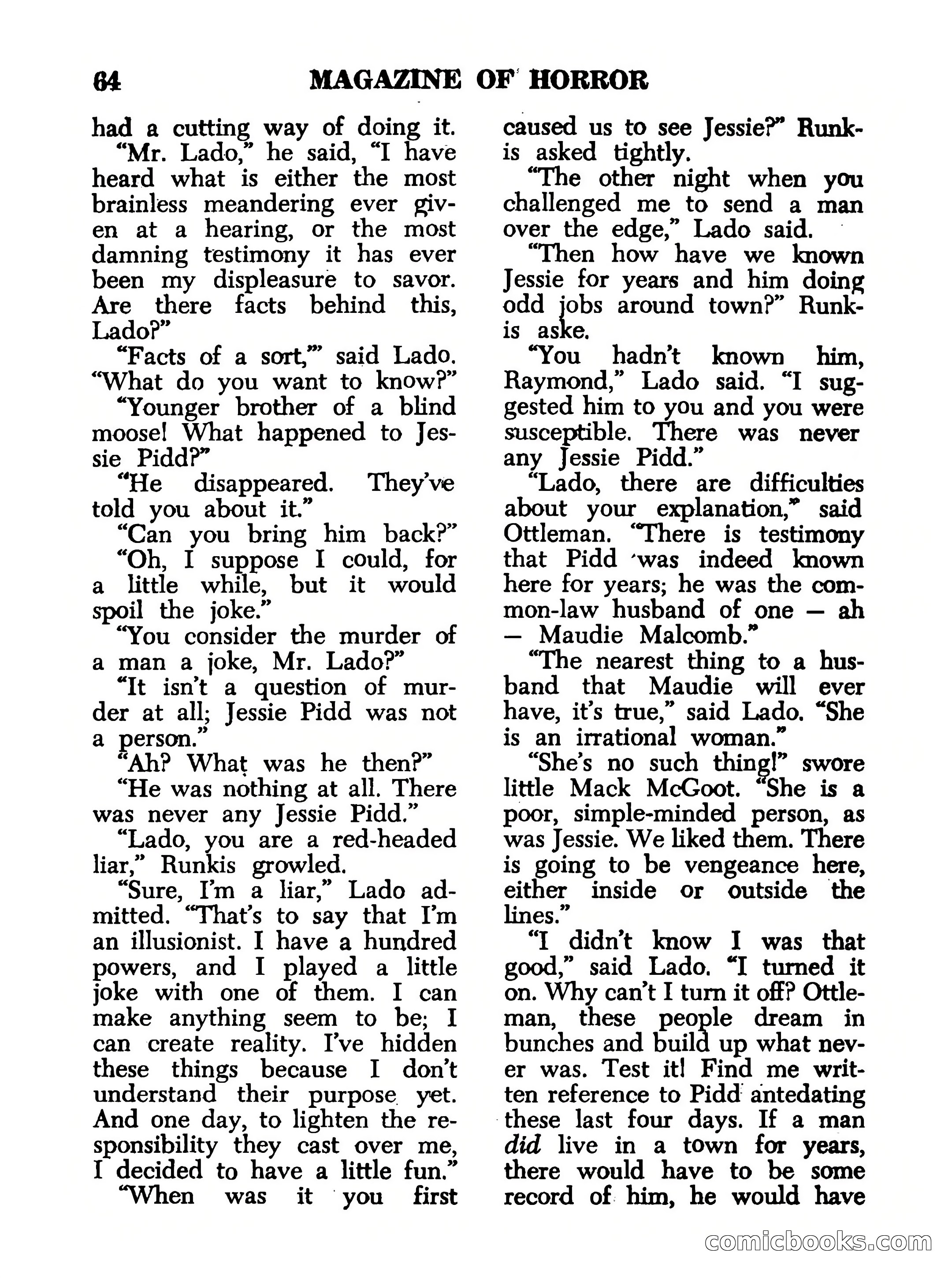 Magazine of Horror #16 — page 64 of 132