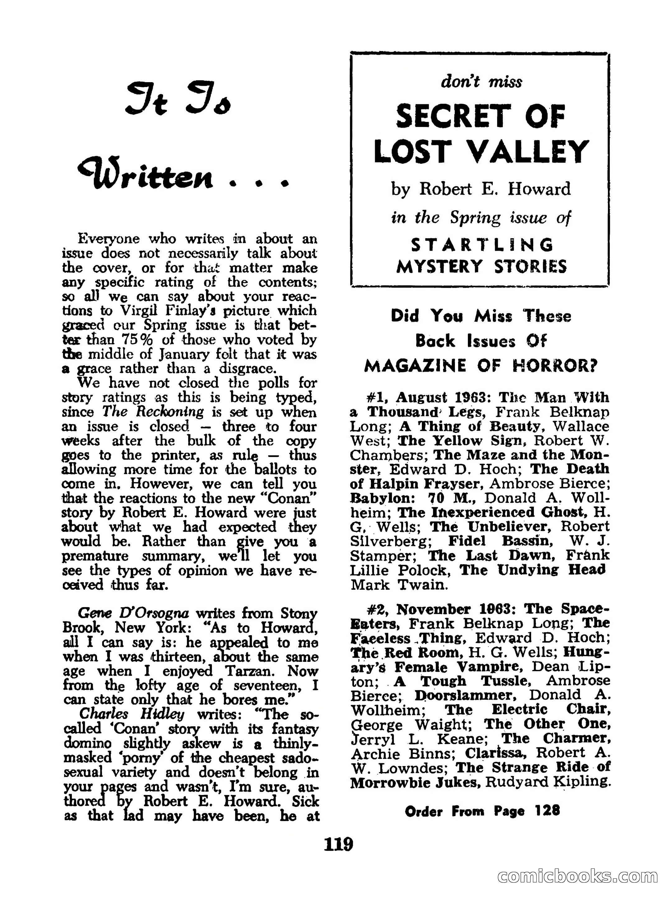 Magazine of Horror #16 — page 119 of 132