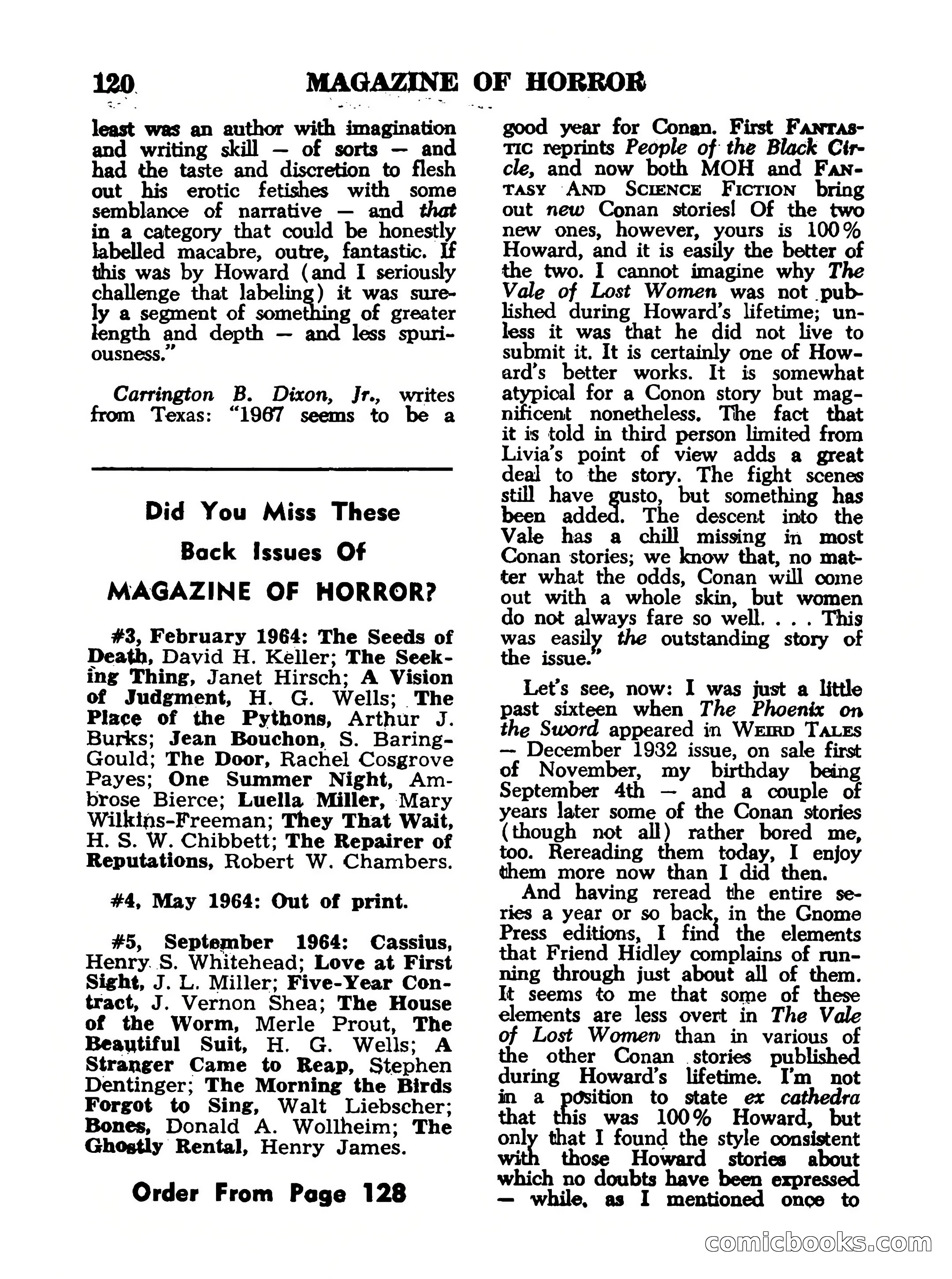 Magazine of Horror #16 — page 120 of 132