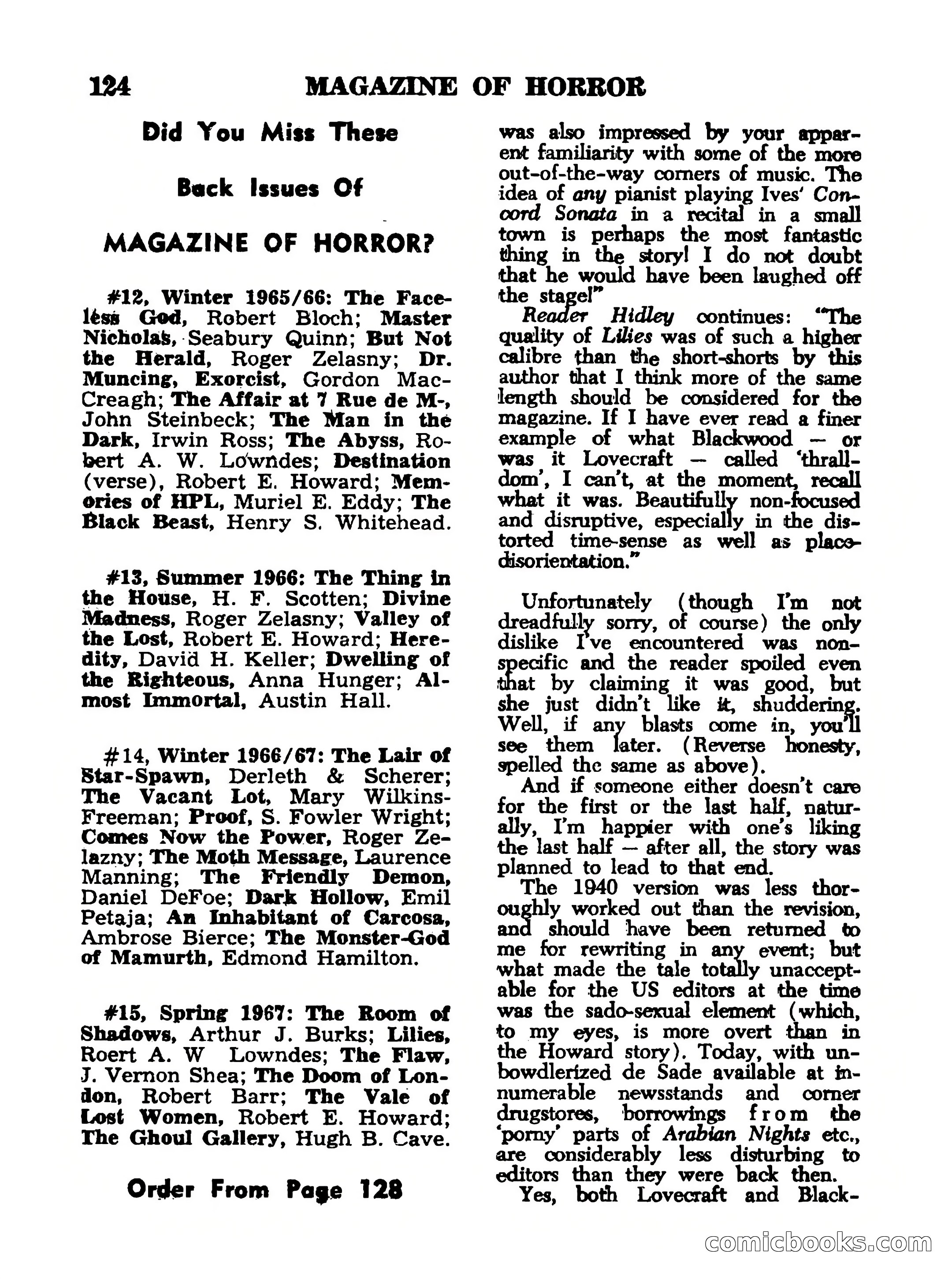 Magazine of Horror #16 — page 124 of 132