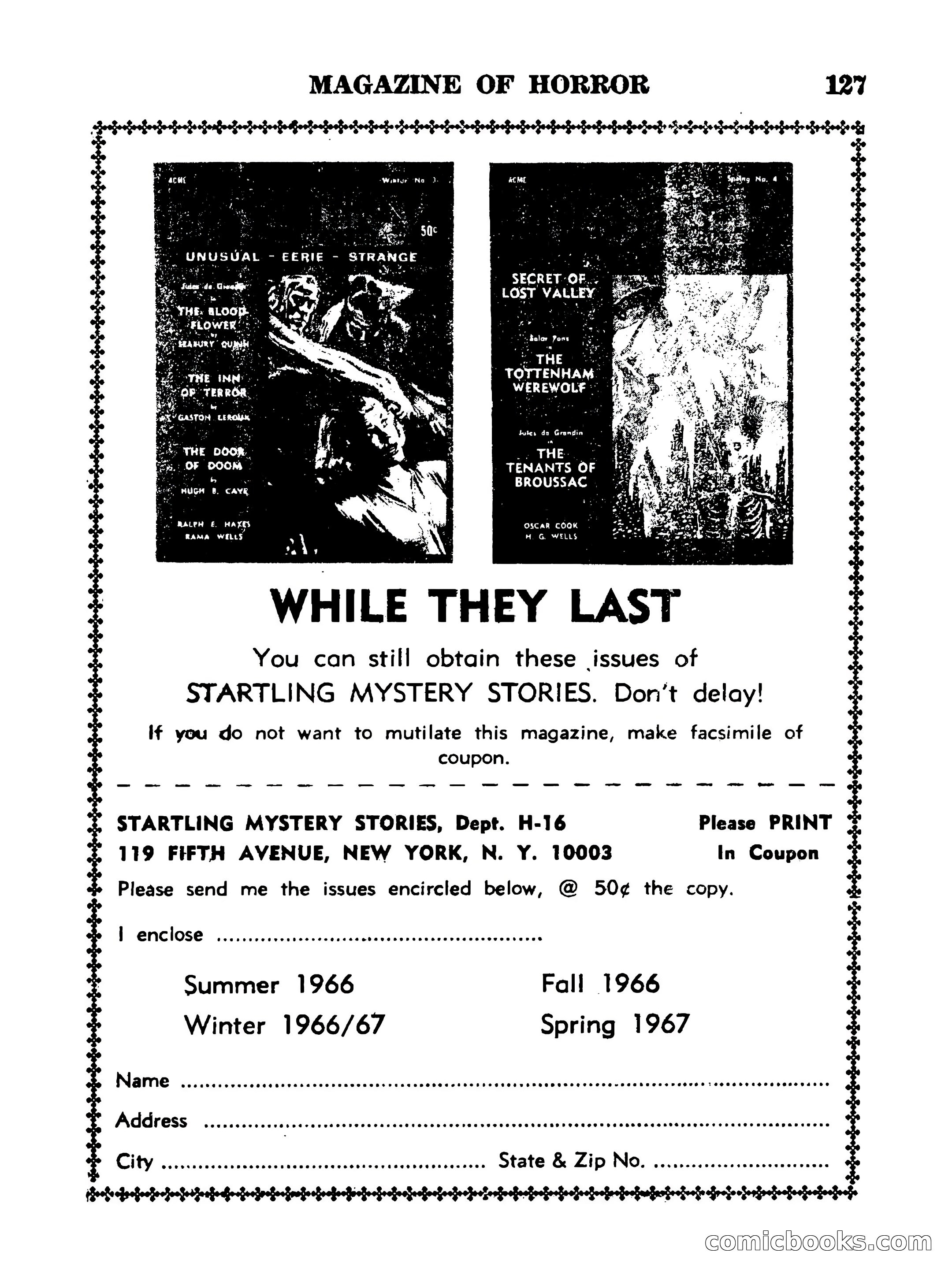 Magazine of Horror #16 — page 127 of 132