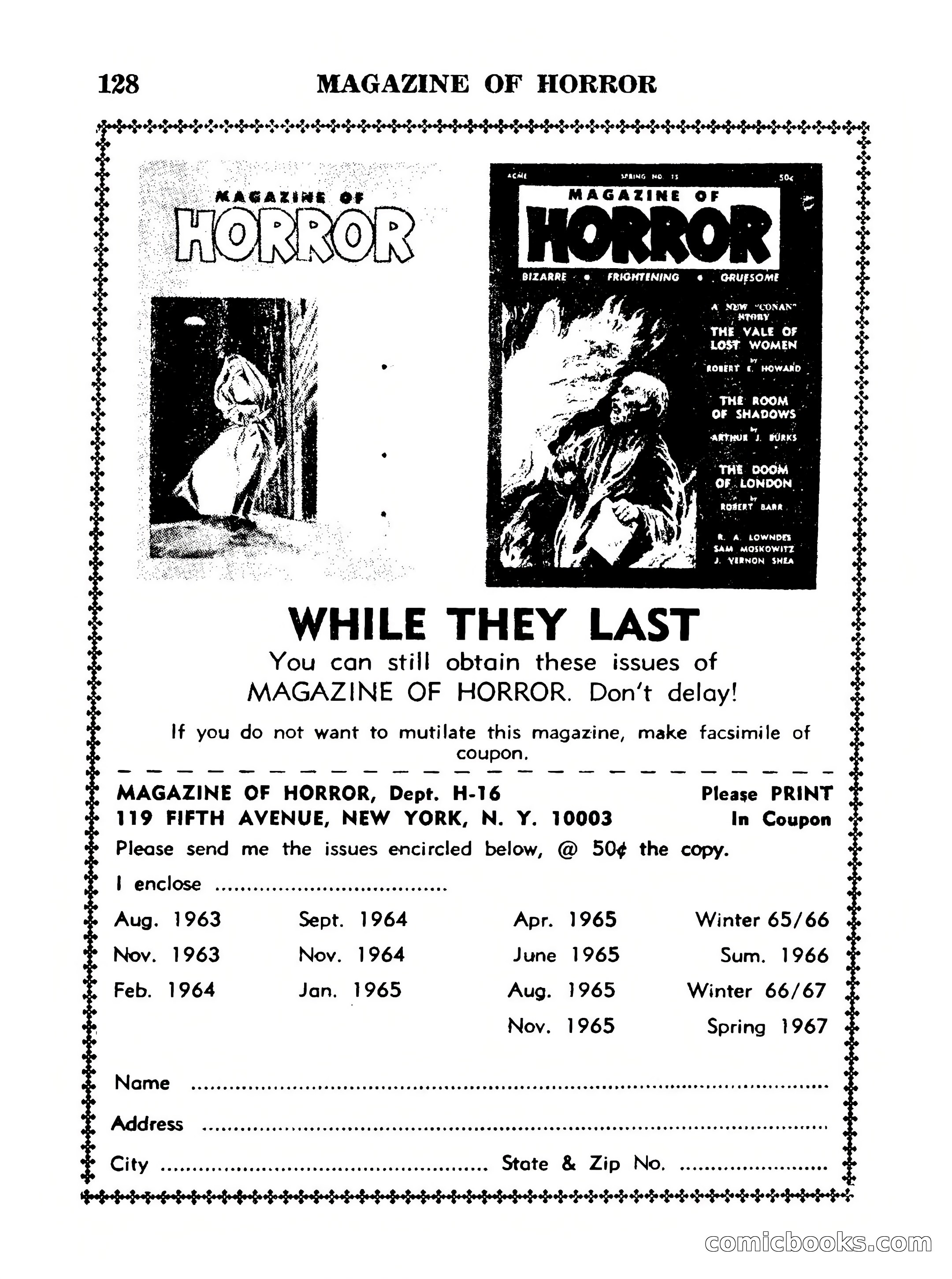 Magazine of Horror #16 — page 128 of 132