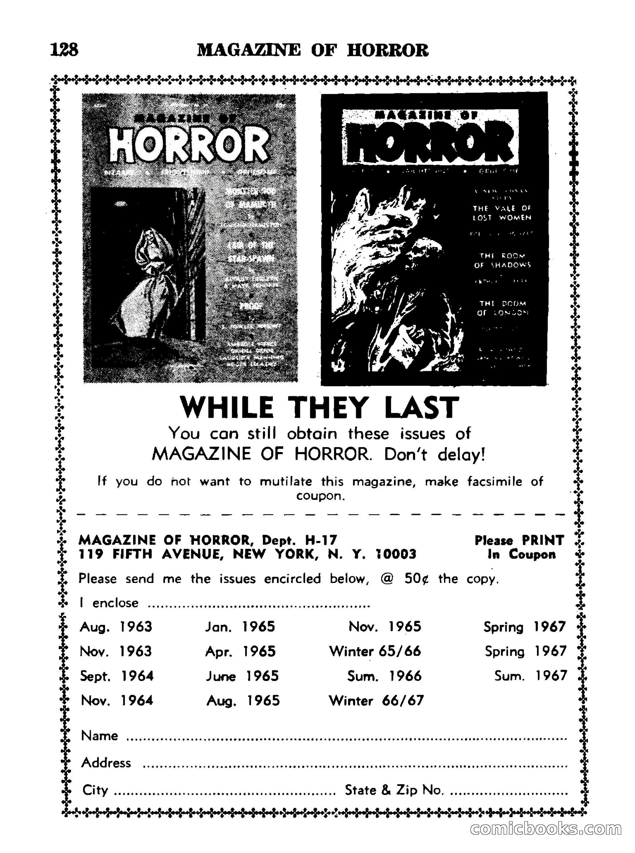 Magazine of Horror #17 — page 128 of 132