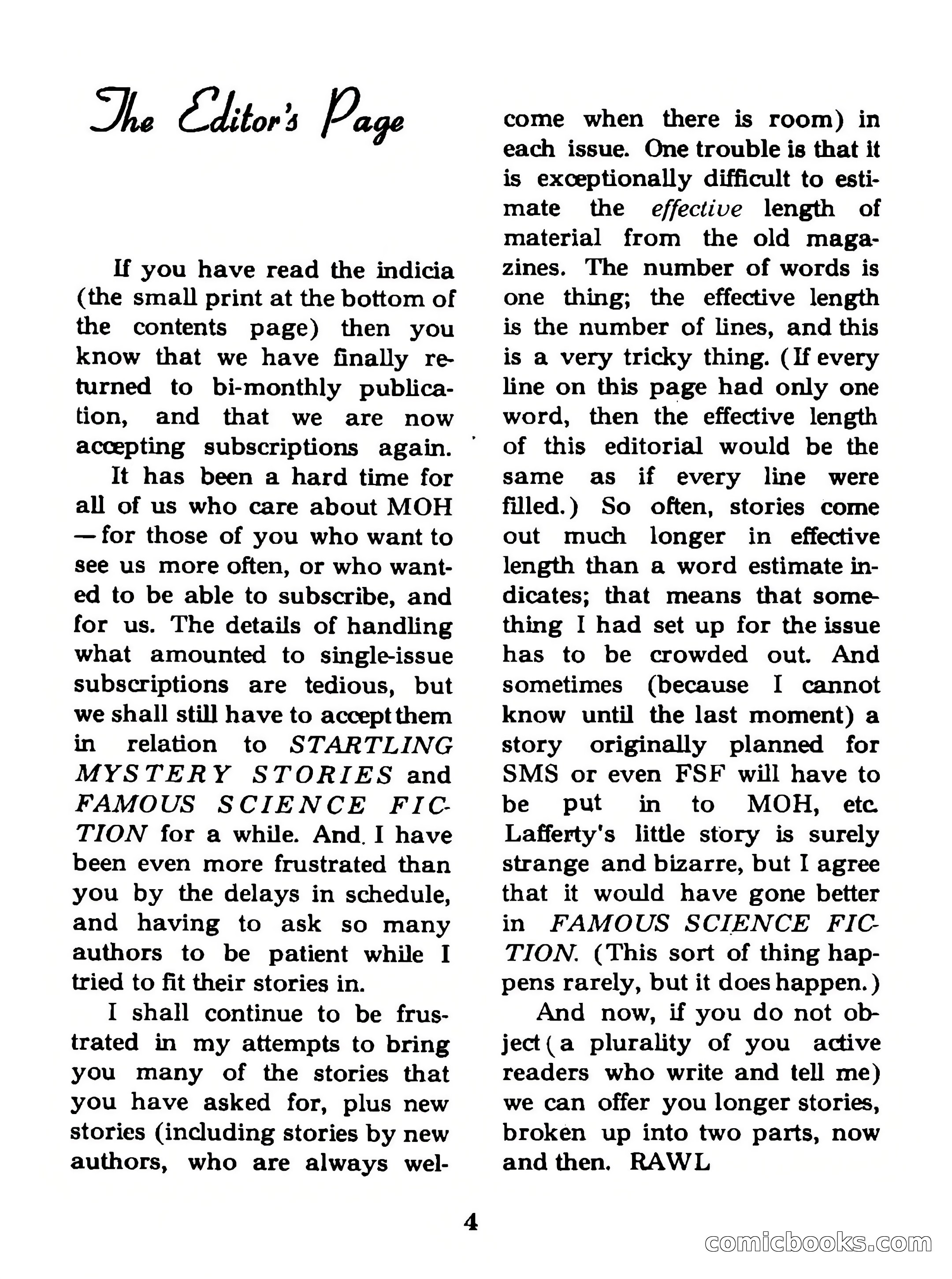 Magazine of Horror #18 — page 4 of 132