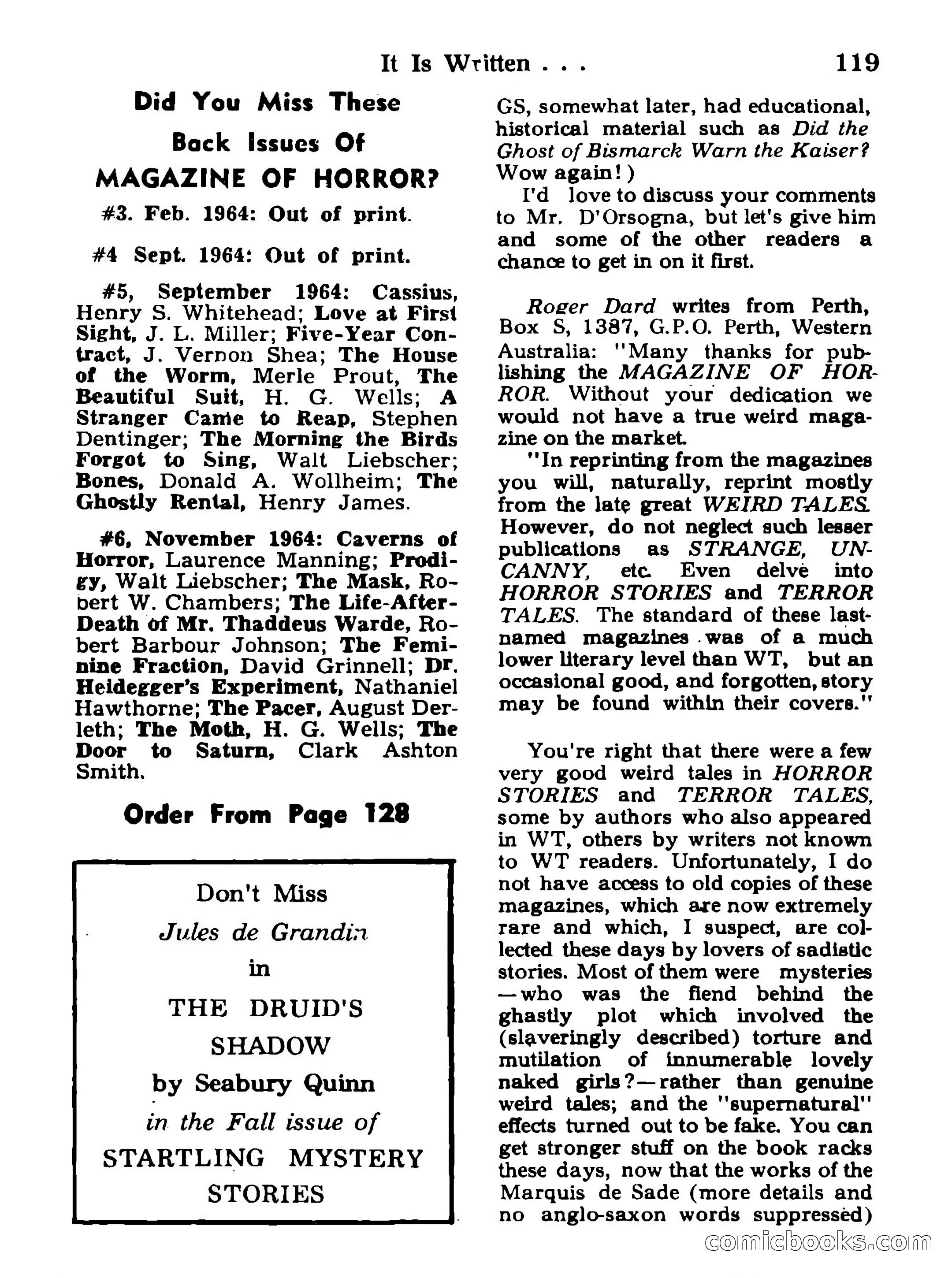 Magazine of Horror #18 — page 119 of 132