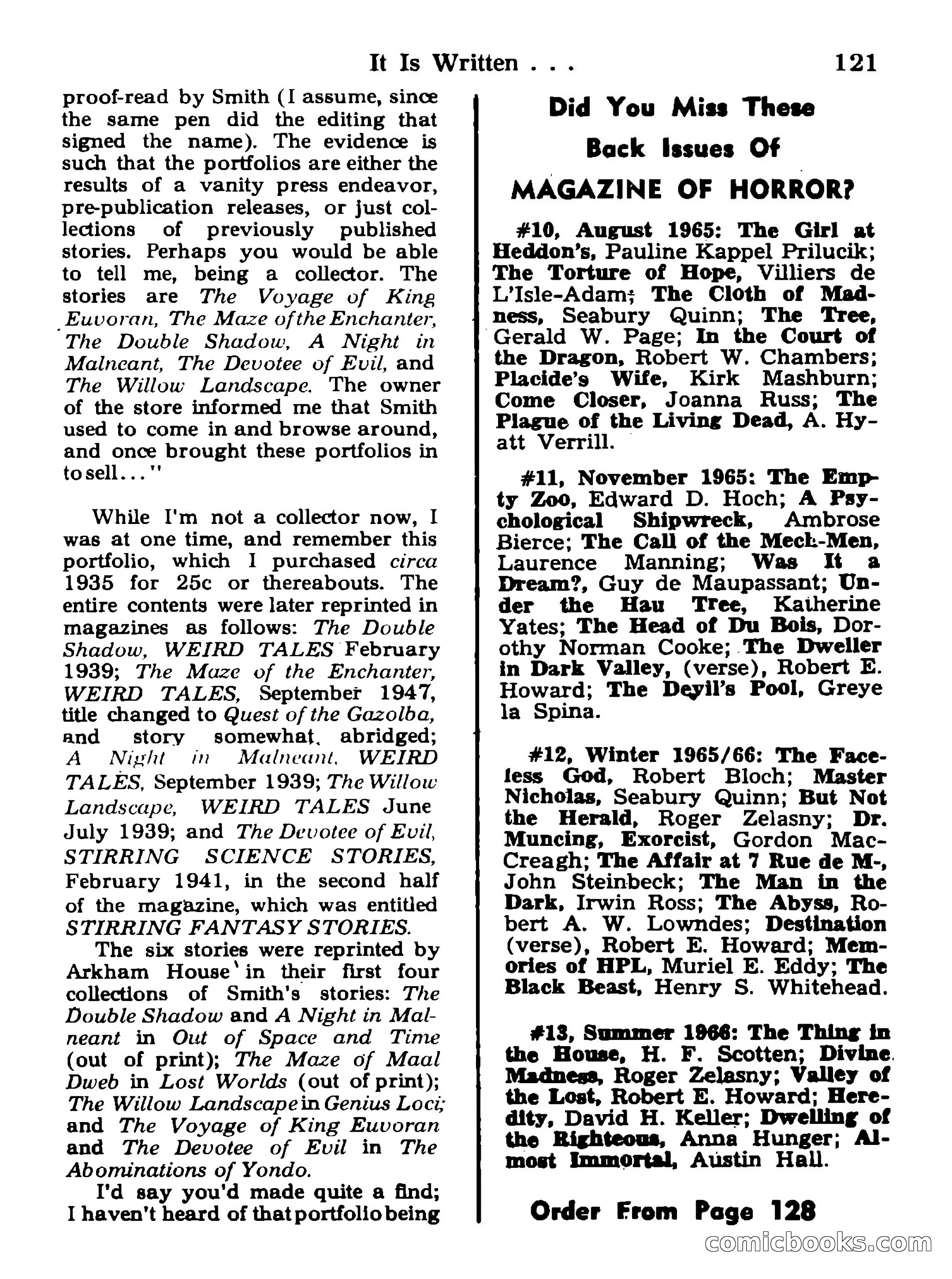Magazine of Horror #18 — page 121 of 132