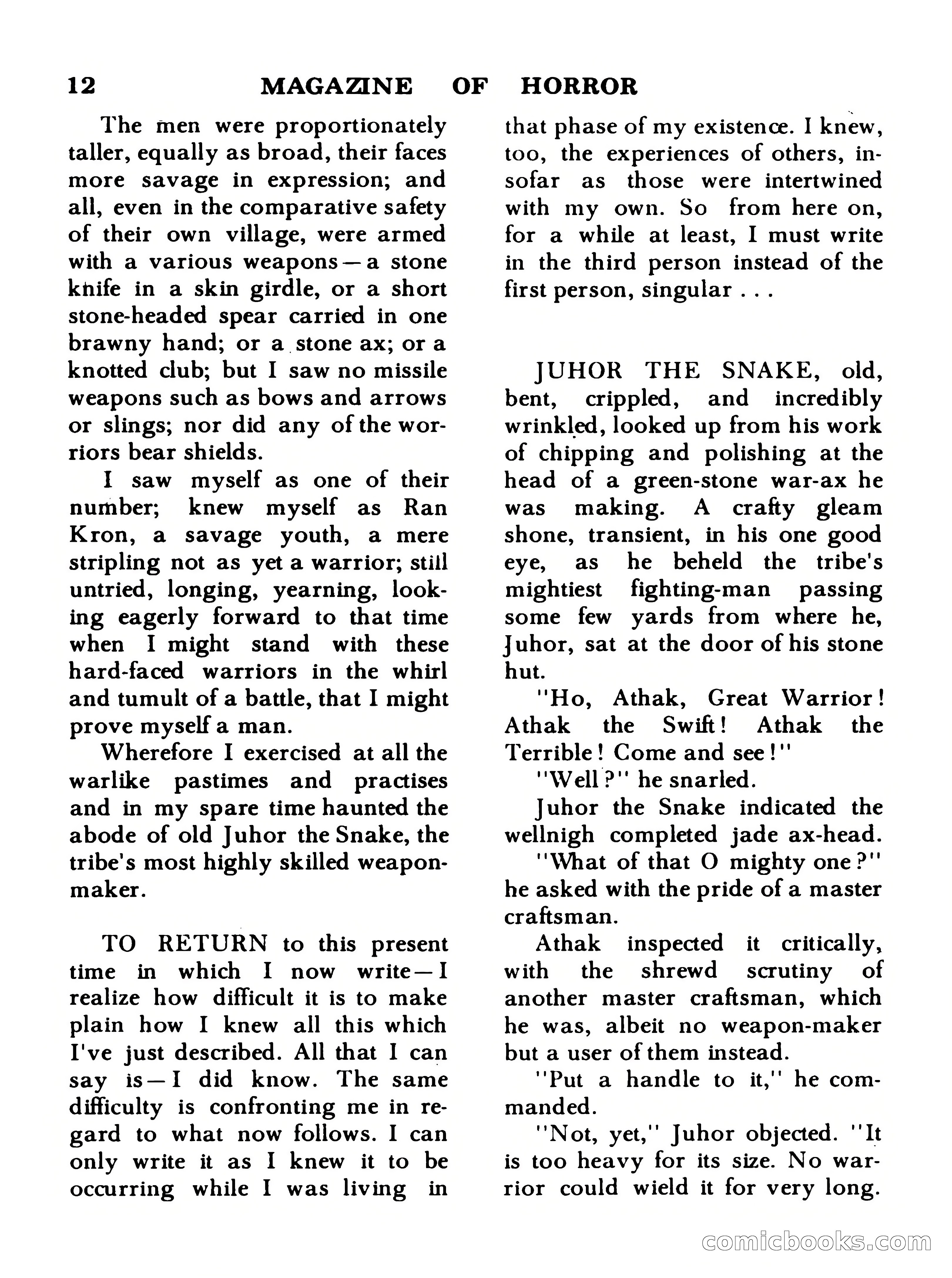 Magazine of Horror #19 — page 12 of 132