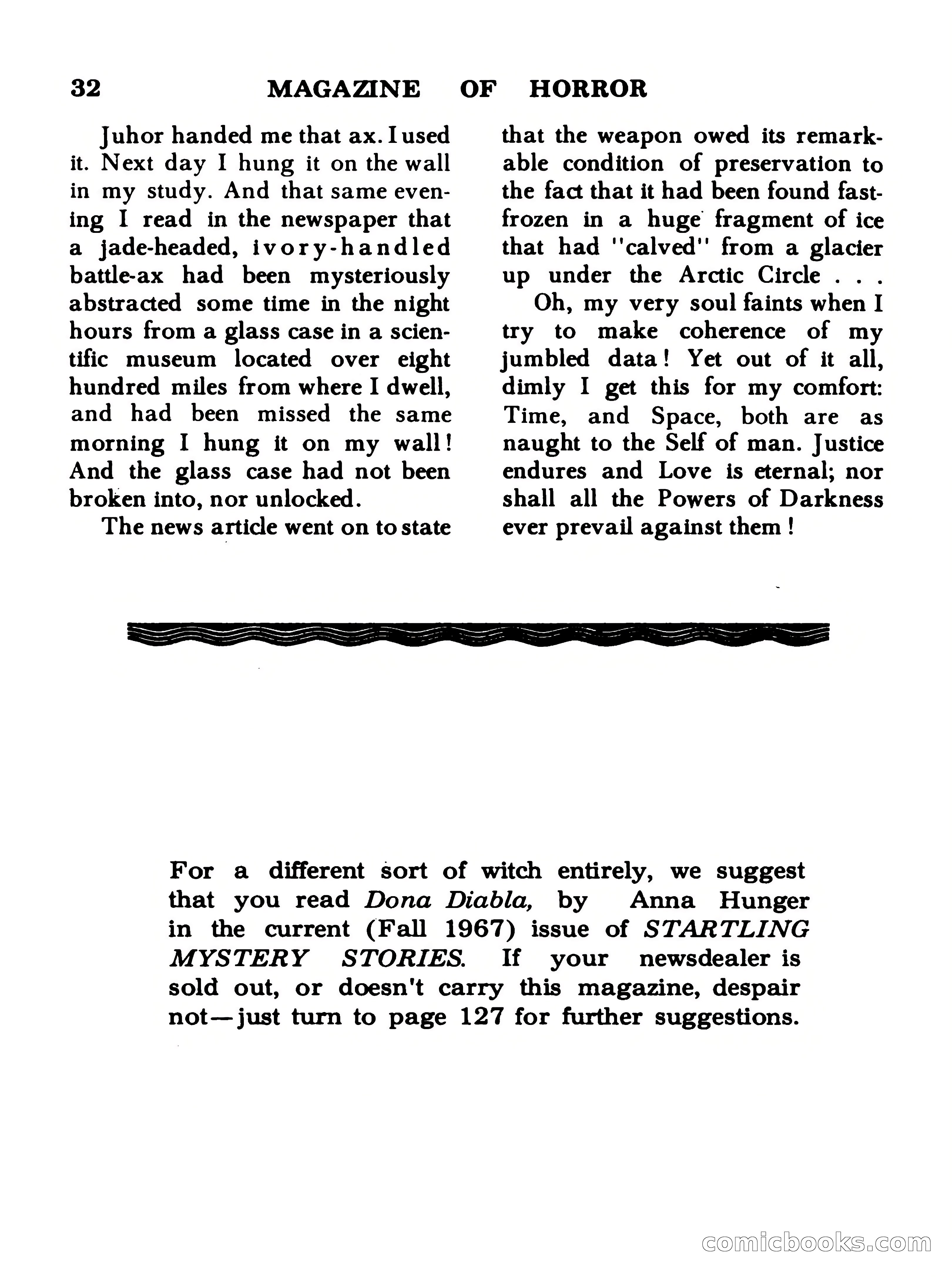 Magazine of Horror #19 — page 32 of 132