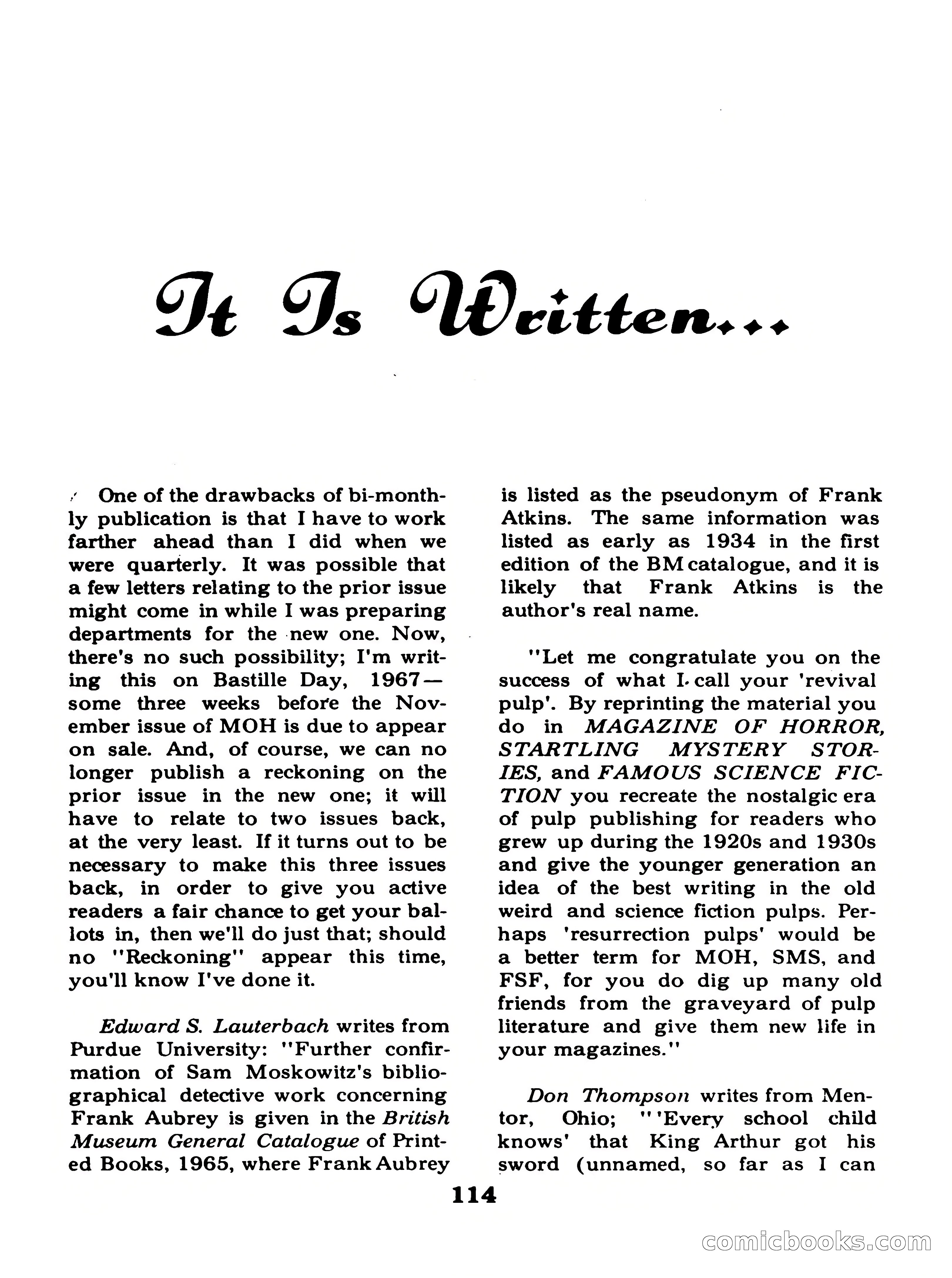 Magazine of Horror #19 — page 114 of 132