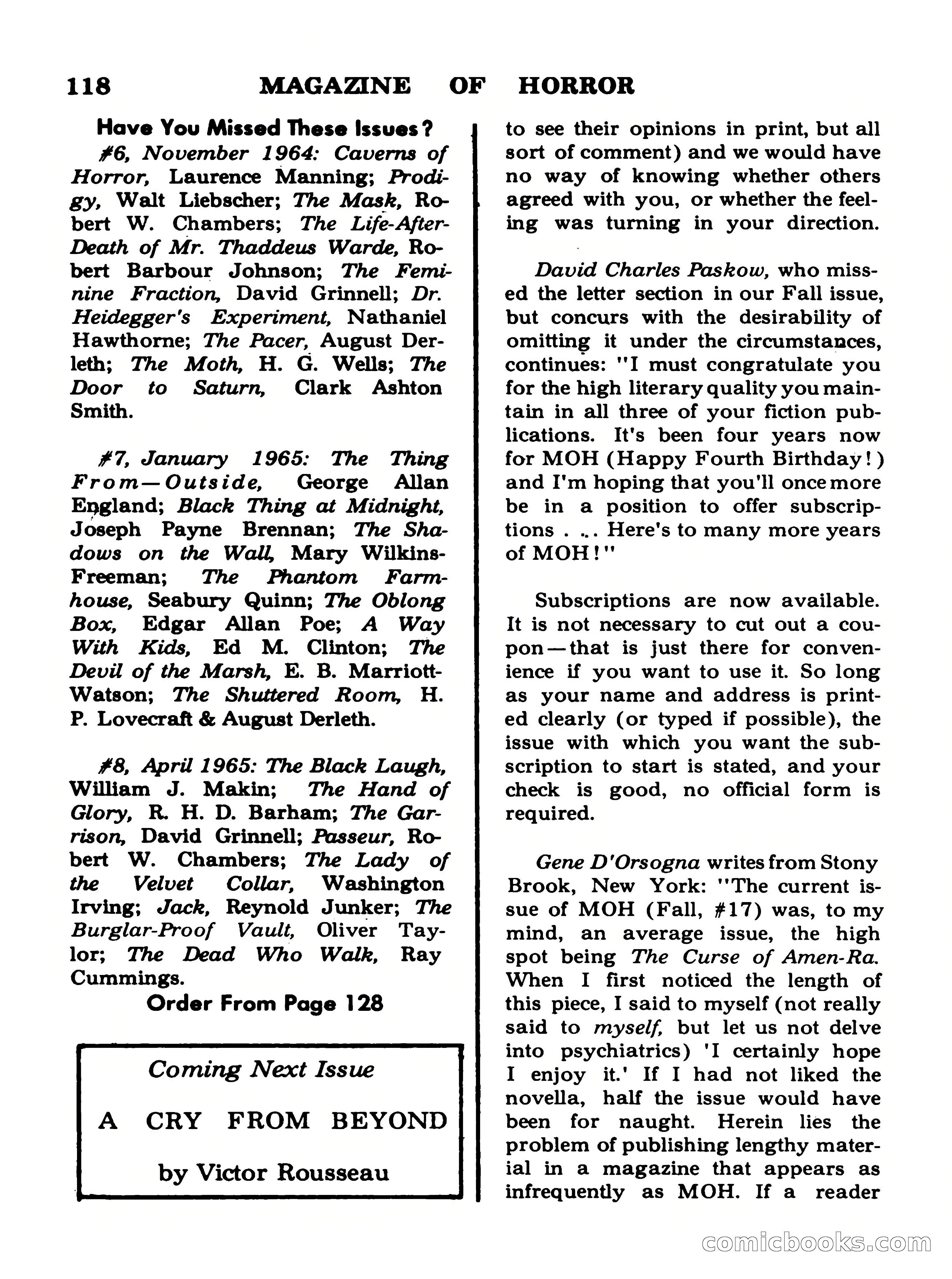 Magazine of Horror #19 — page 118 of 132