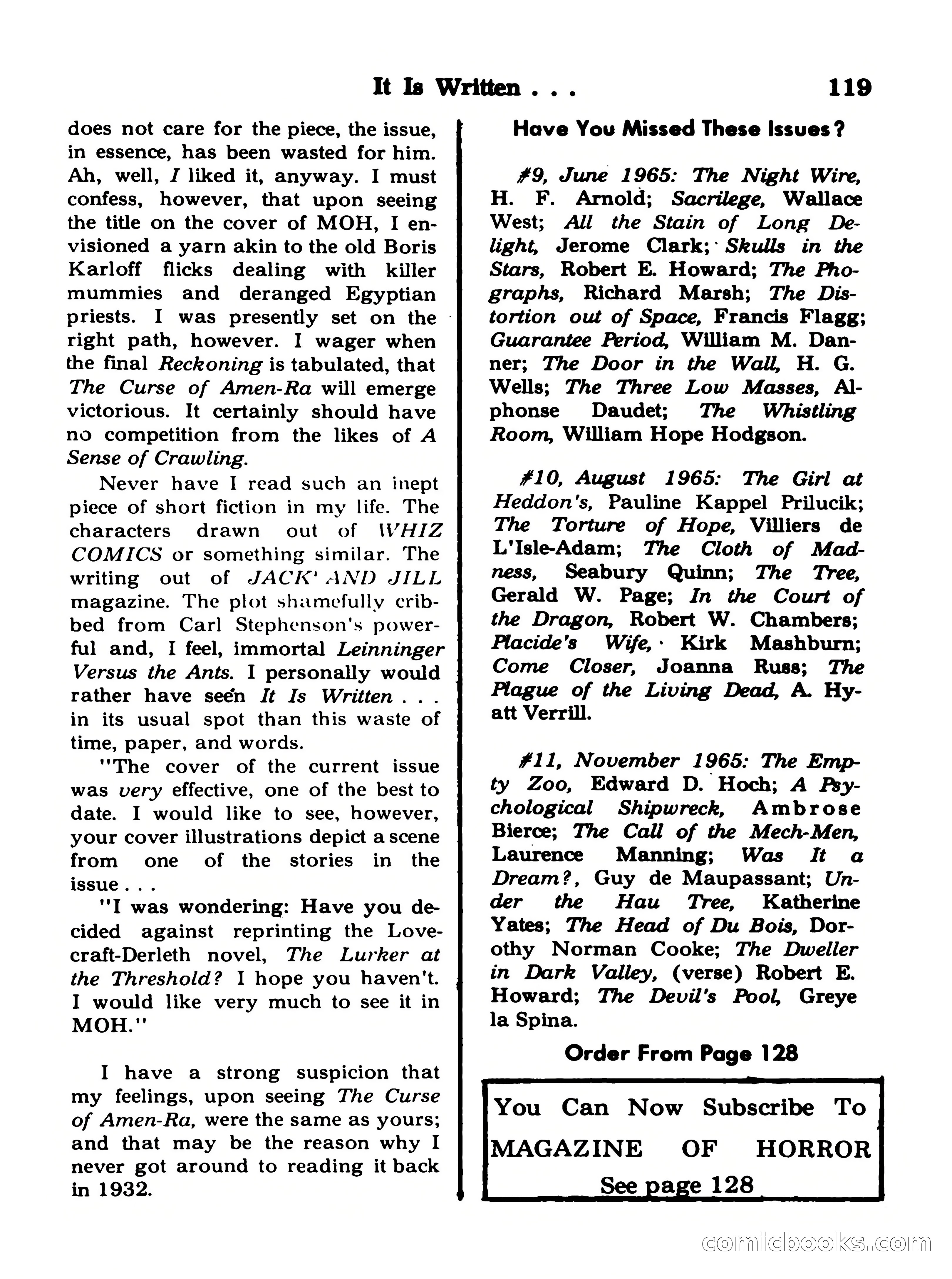 Magazine of Horror #19 — page 119 of 132