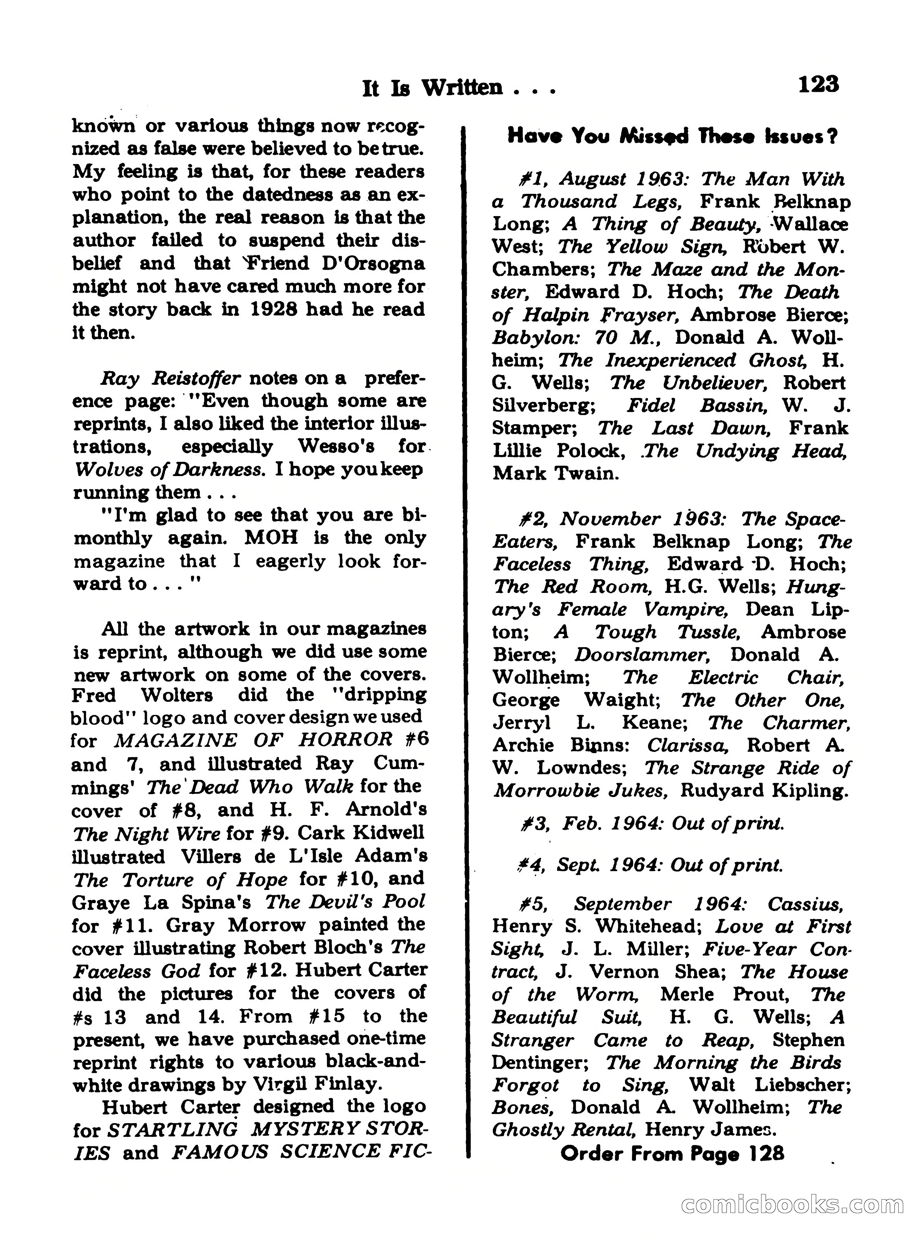 Magazine of Horror No. 20 — page 123 of 132