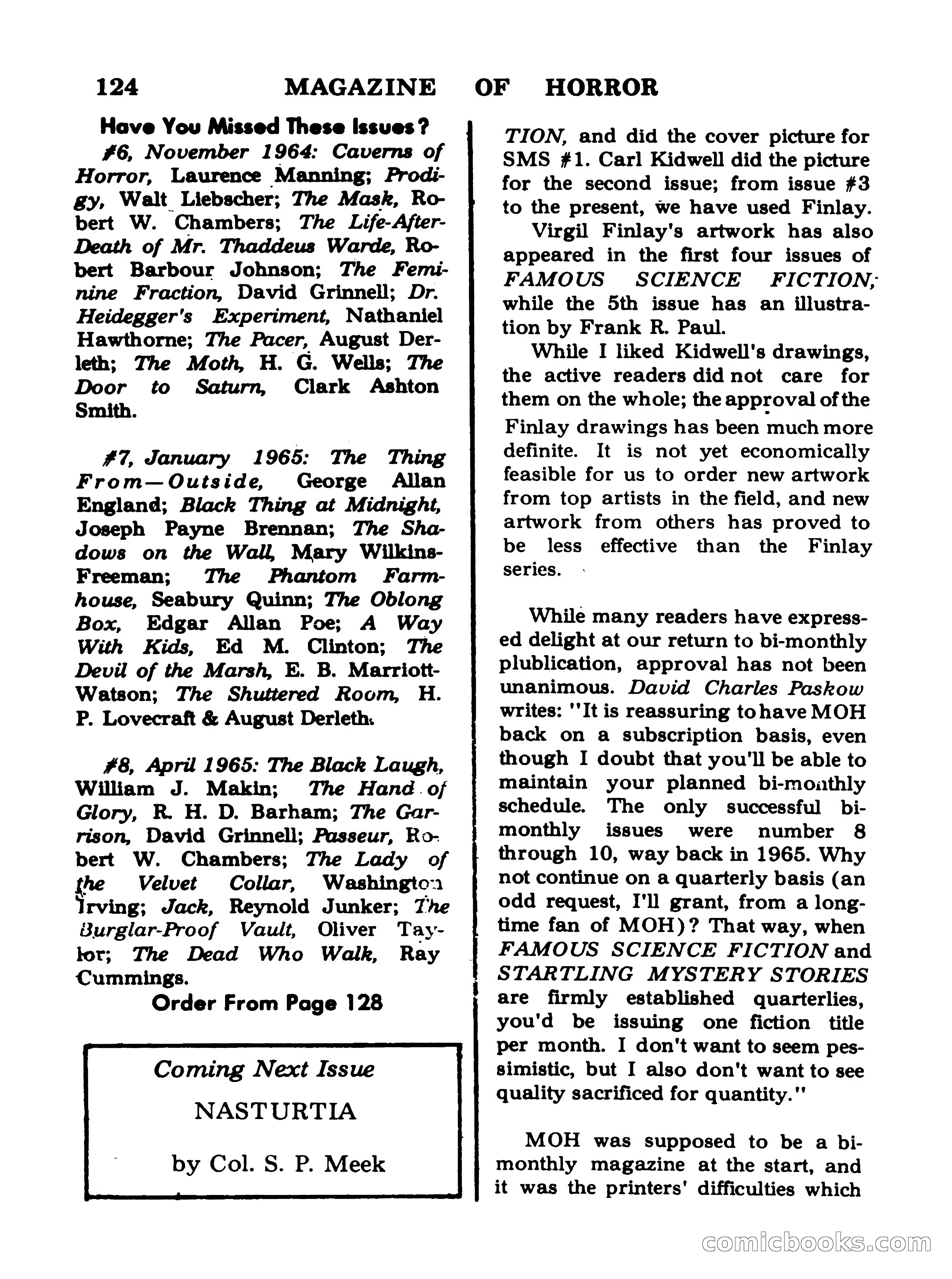 Magazine of Horror No. 20 — page 124 of 132