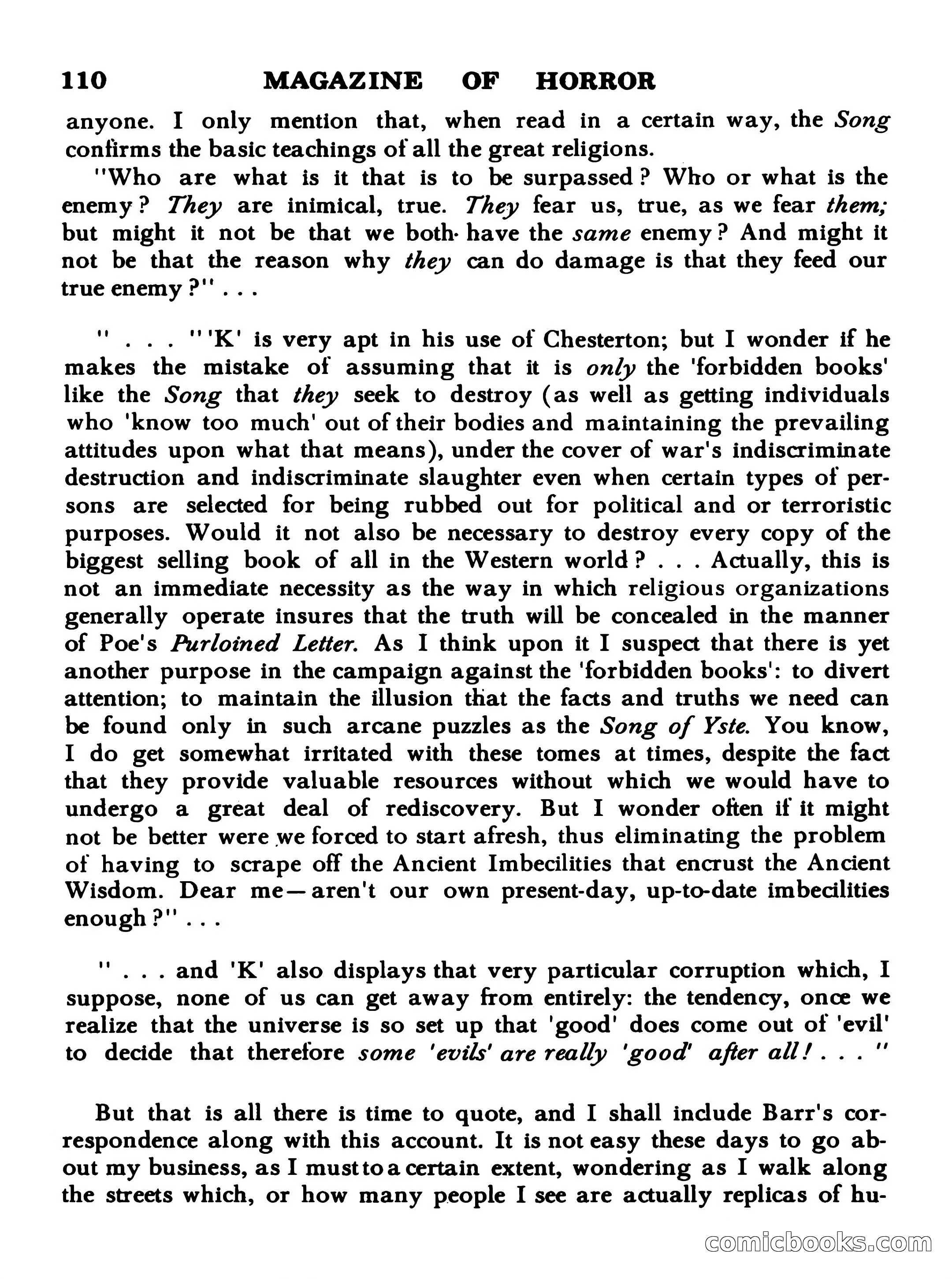 Magazine of Horror #23 — page 110 of 132