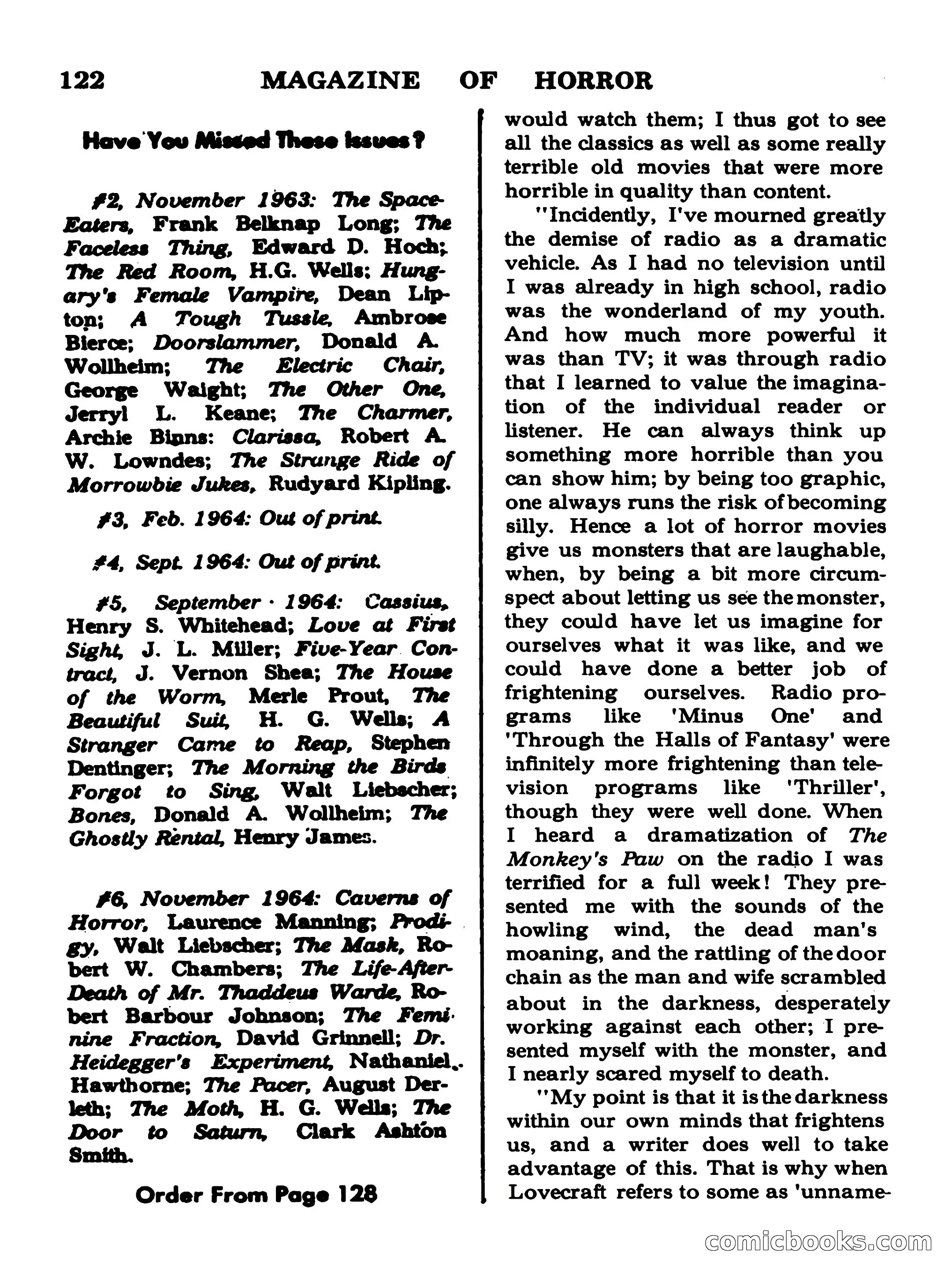 Magazine of Horror #23 — page 122 of 132