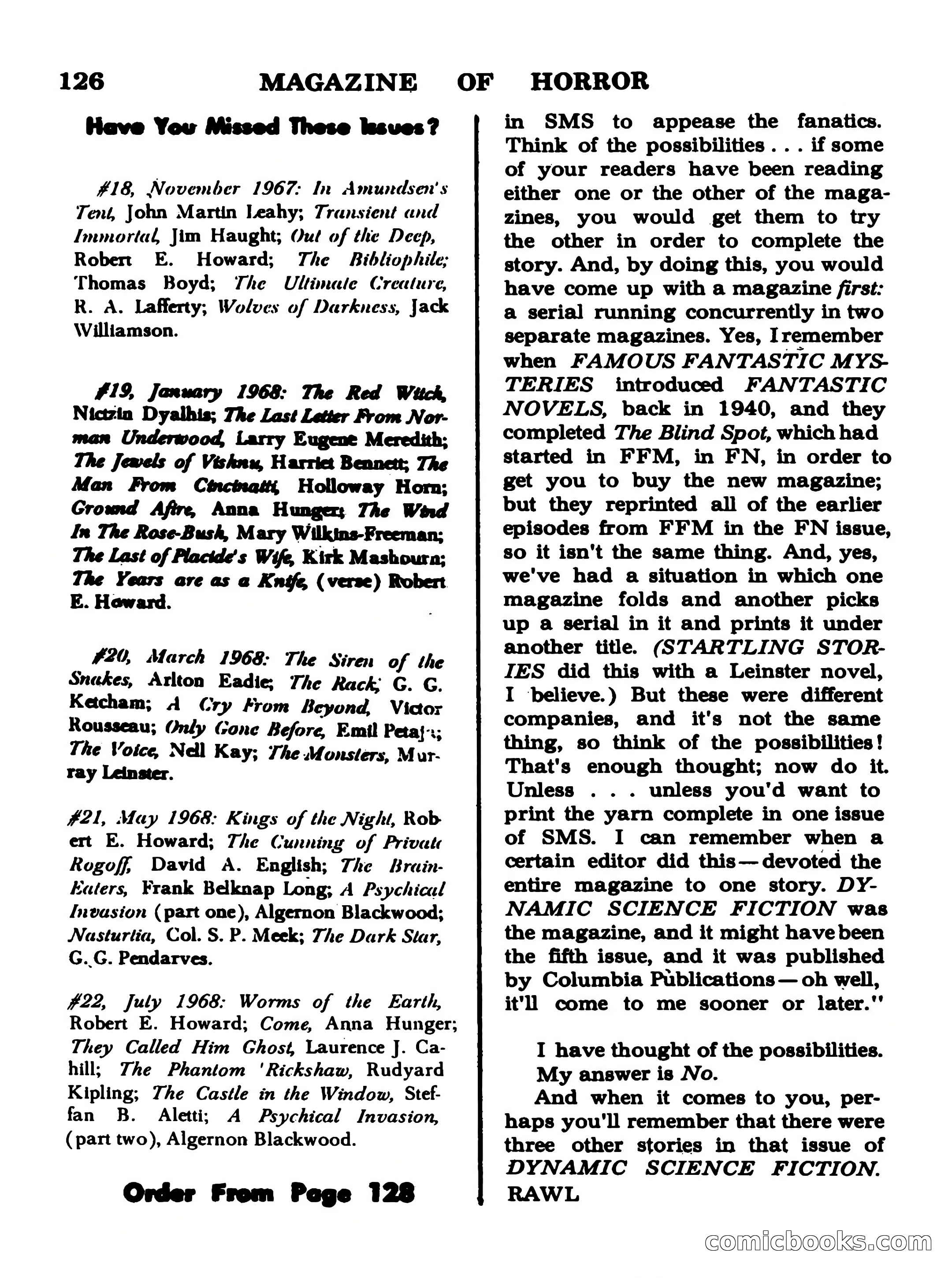 Magazine of Horror #23 — page 126 of 132