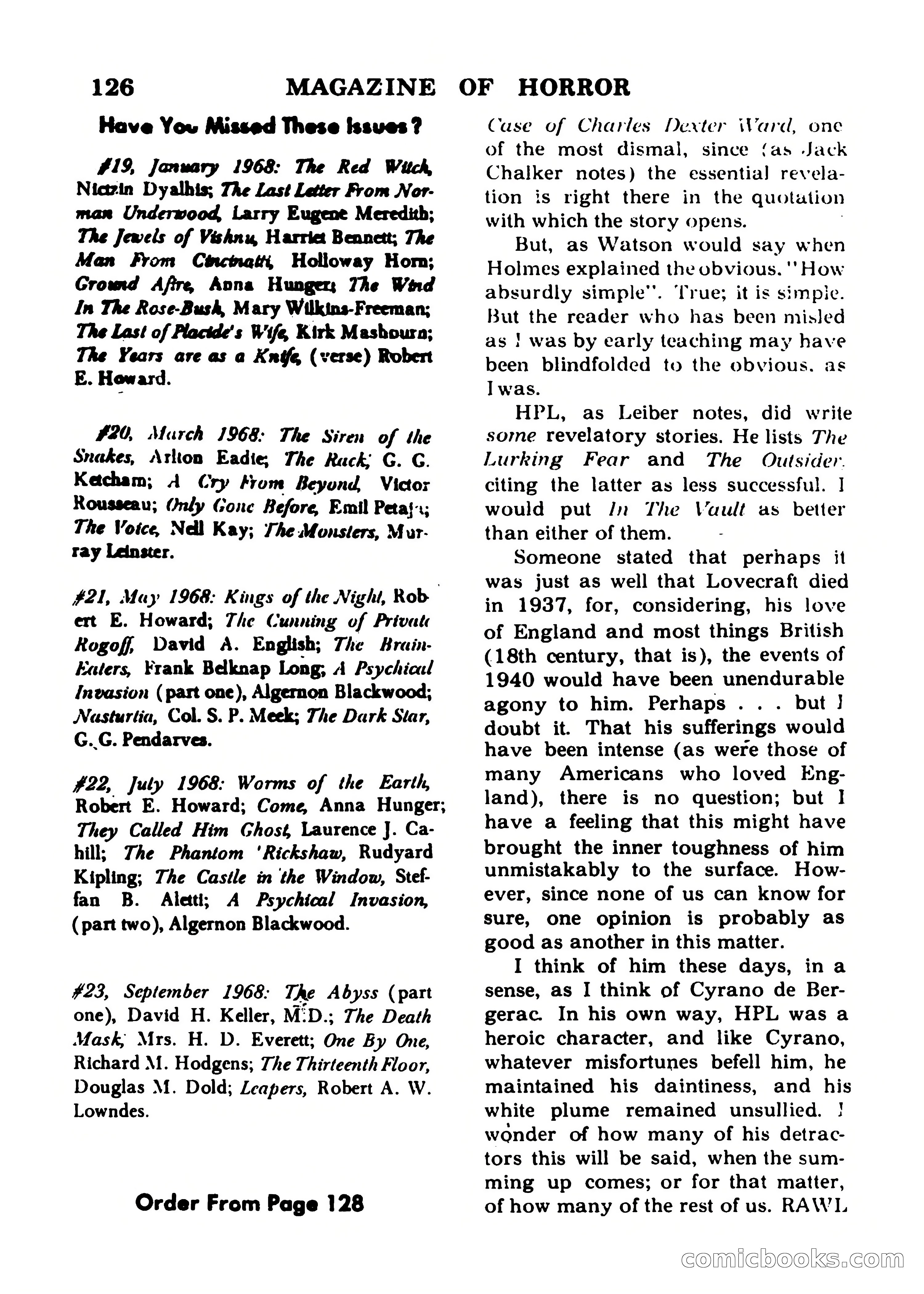 Magazine of Horror No. 24 — page 126 of 132