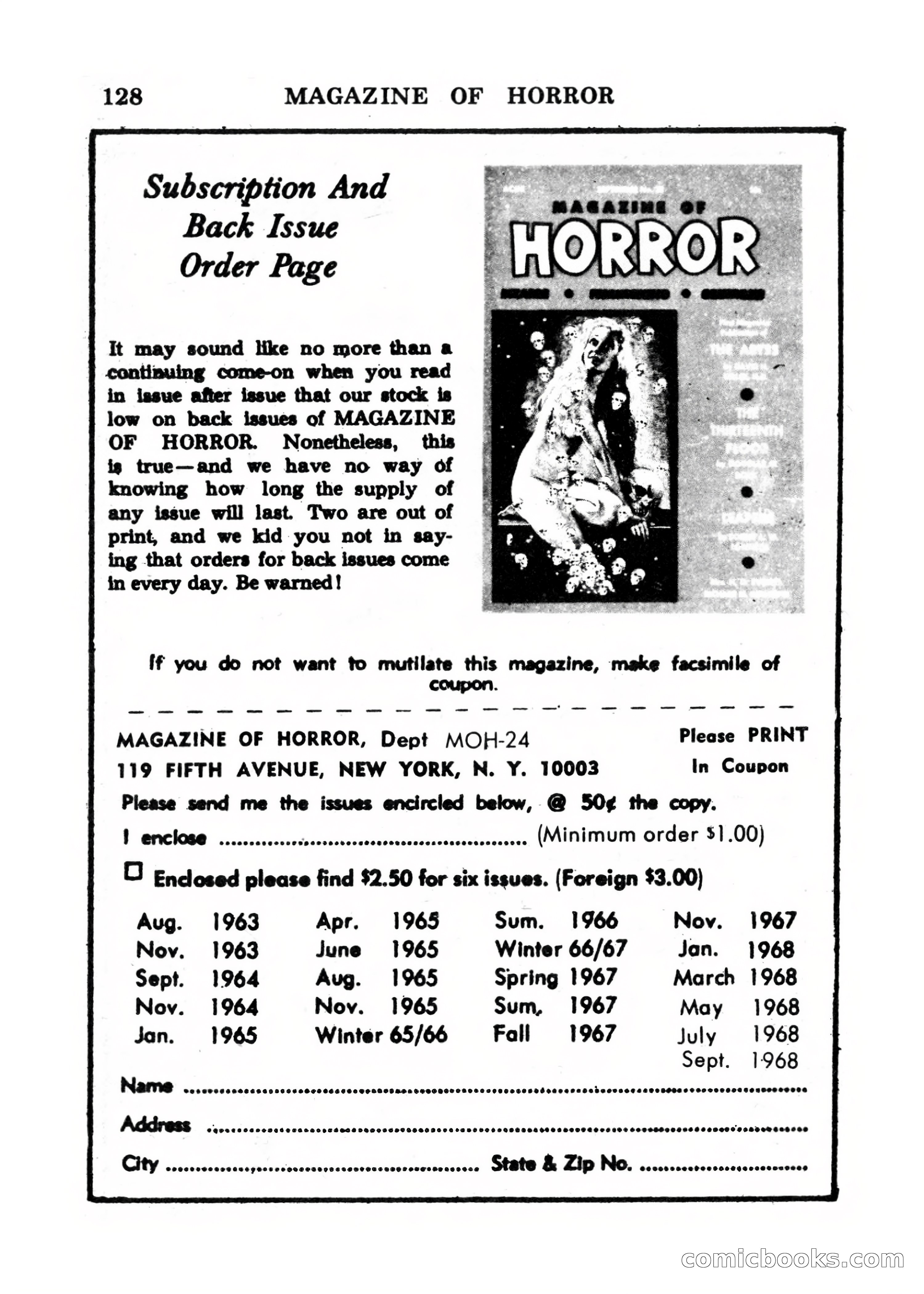 Magazine of Horror No. 24 — page 128 of 132