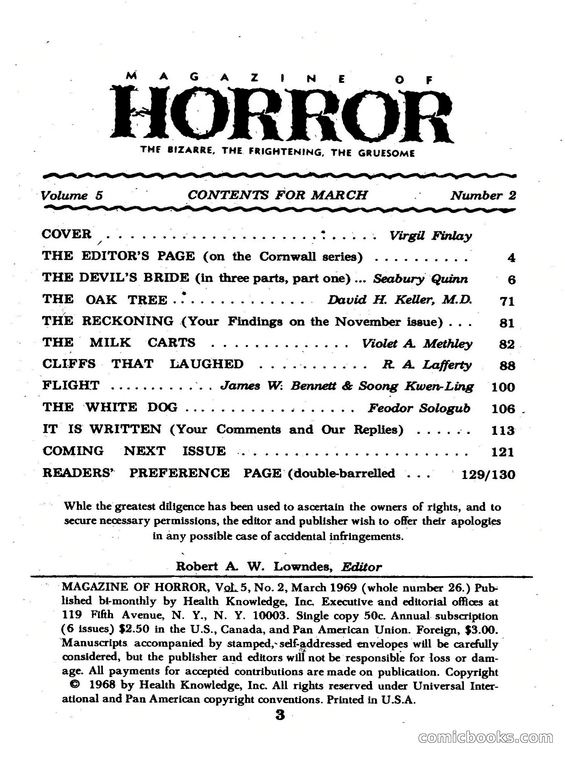 Magazine of Horror #26 — page 3 of 132