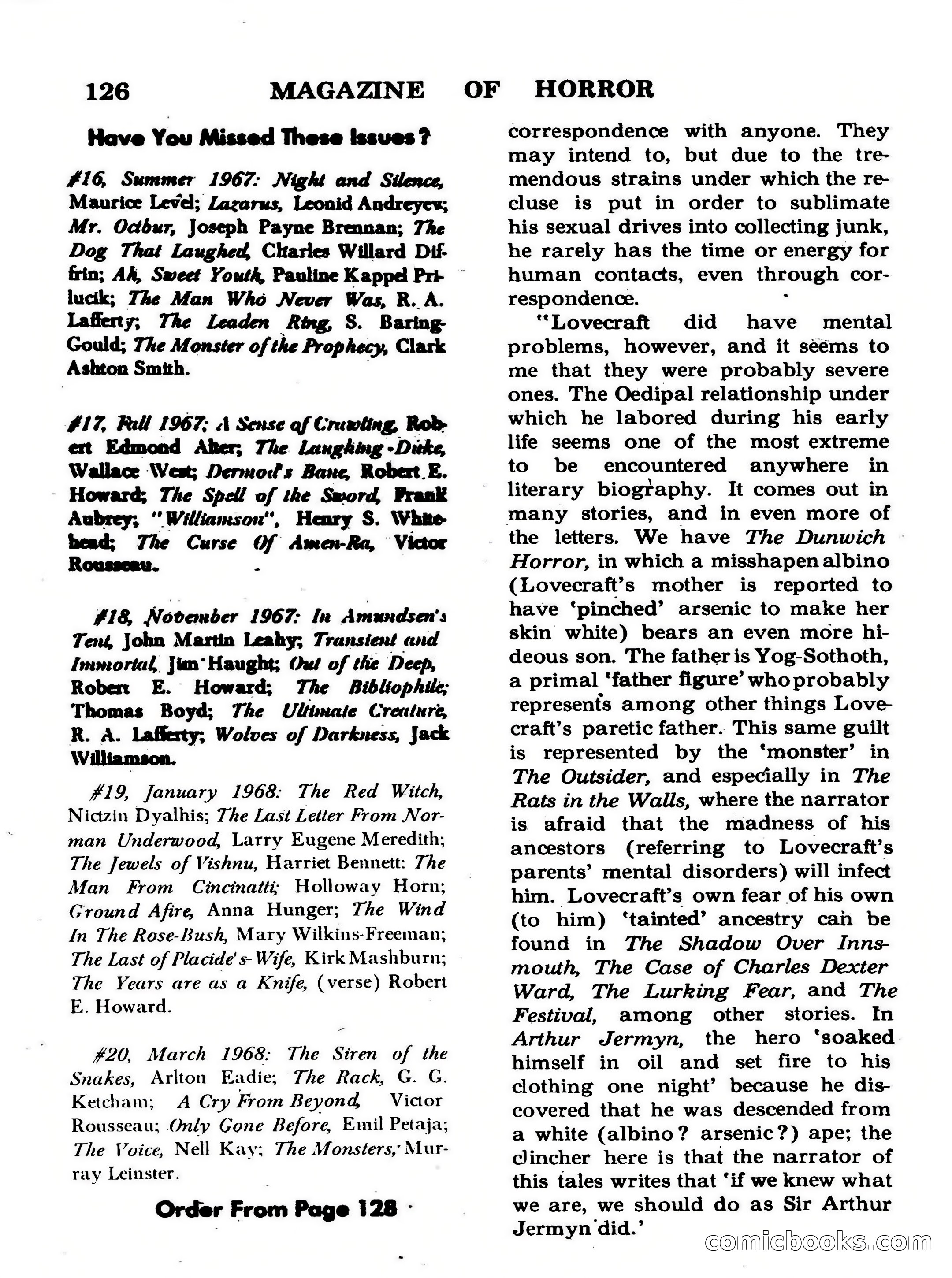 Magazine of Horror #26 — page 126 of 132
