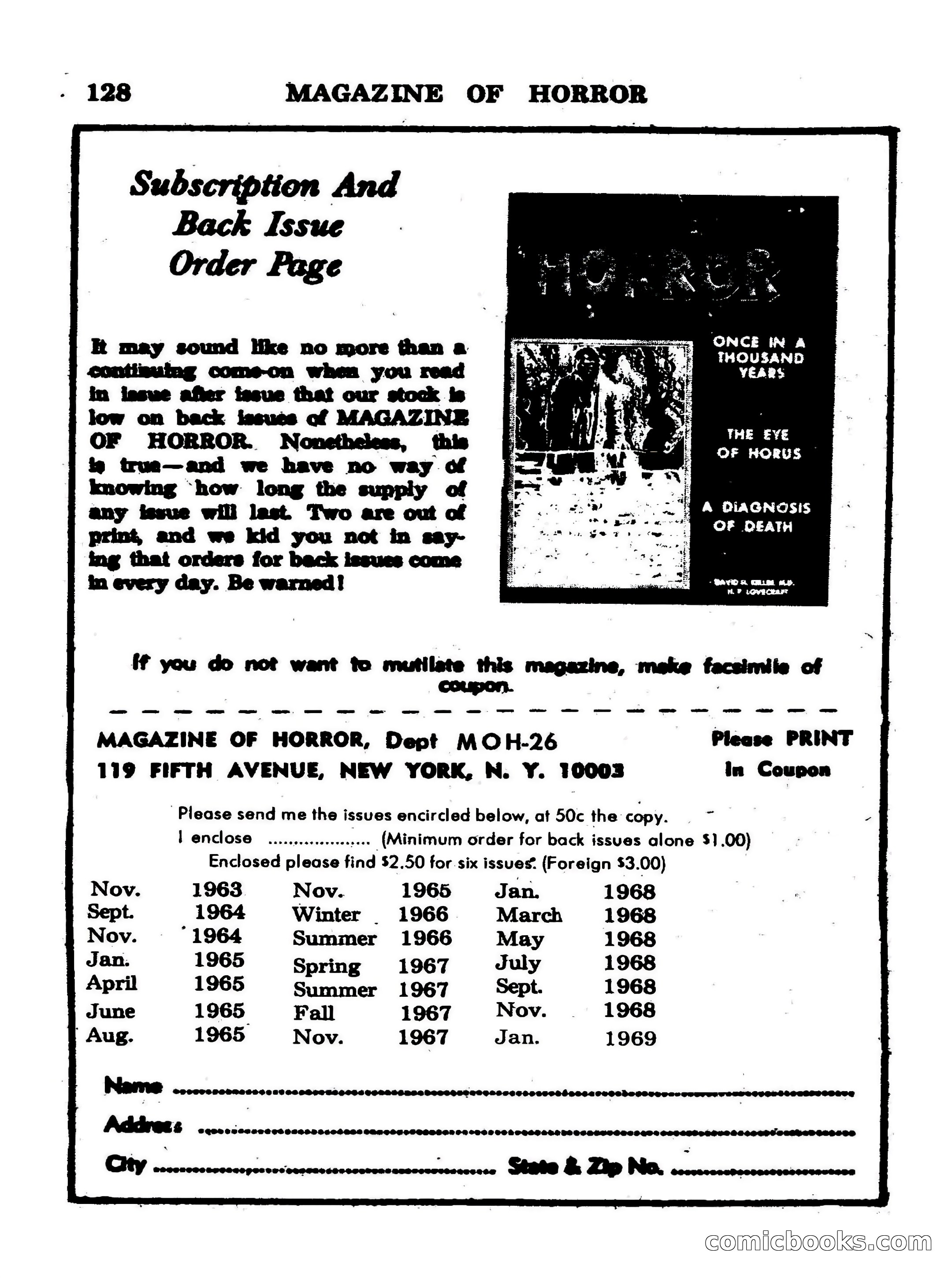 Magazine of Horror #26 — page 128 of 132