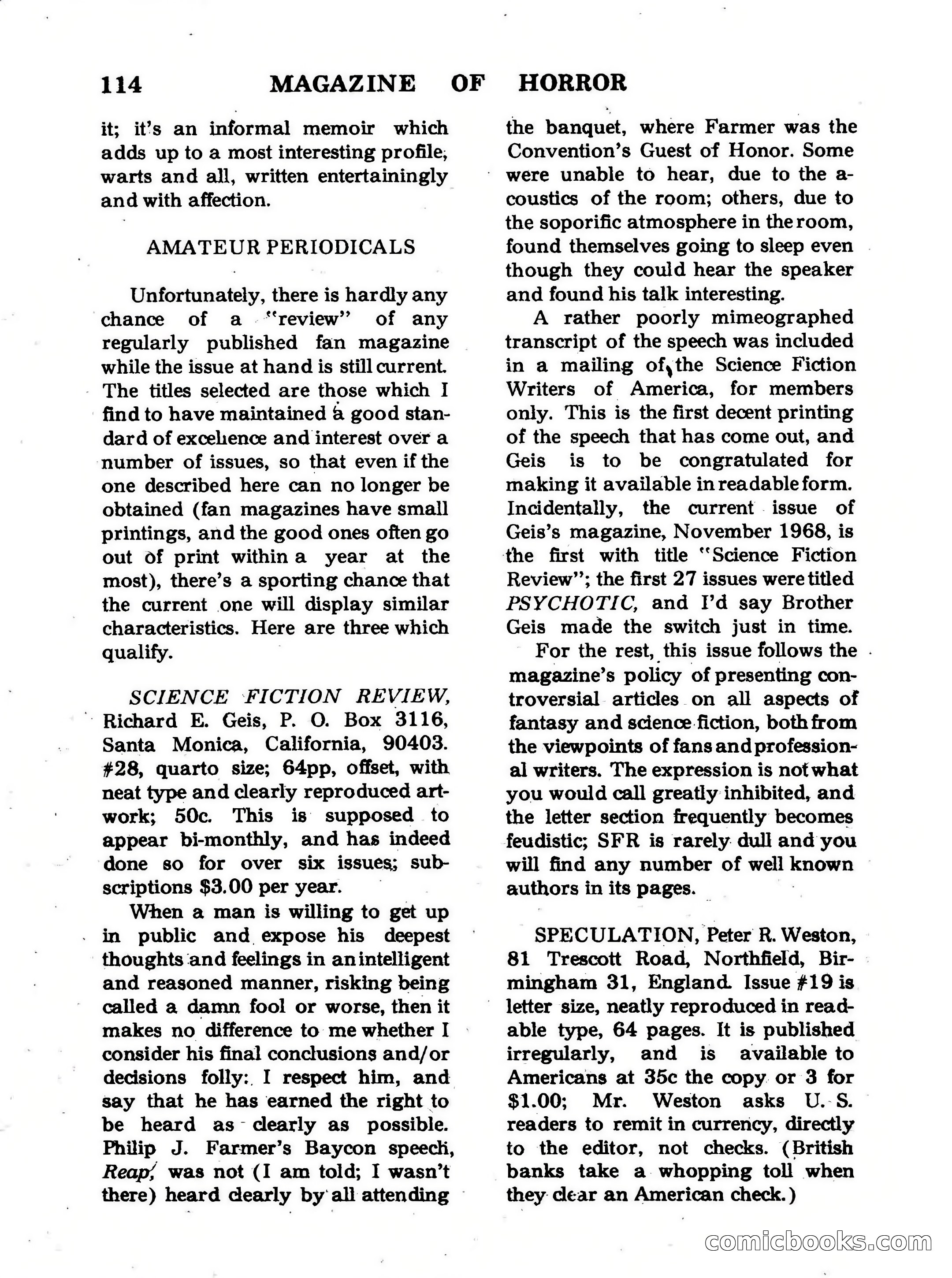 Magazine of Horror #28 — page 114 of 132
