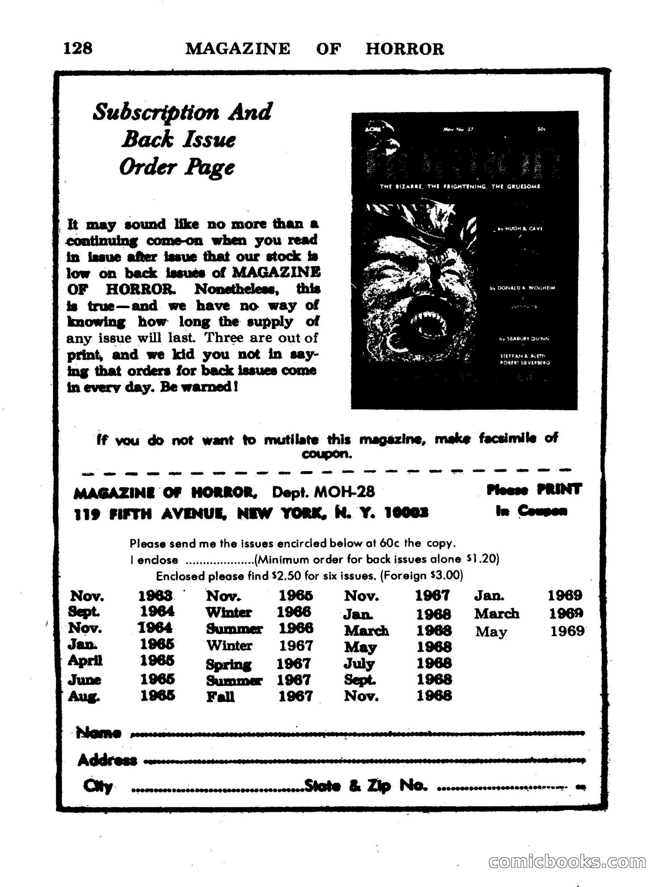 Magazine of Horror #28 — page 128 of 132