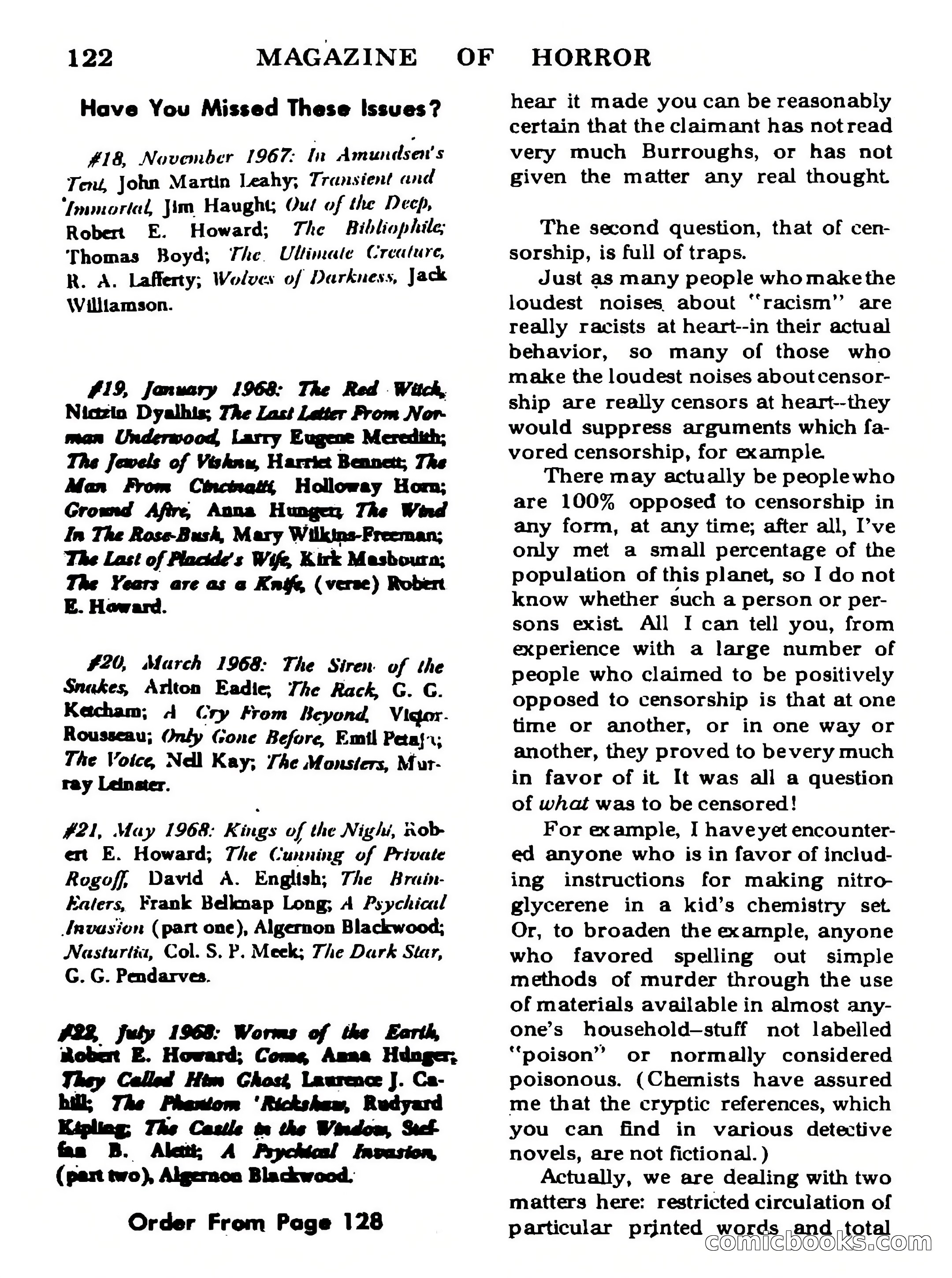 Magazine of Horror #29 — page 122 of 132