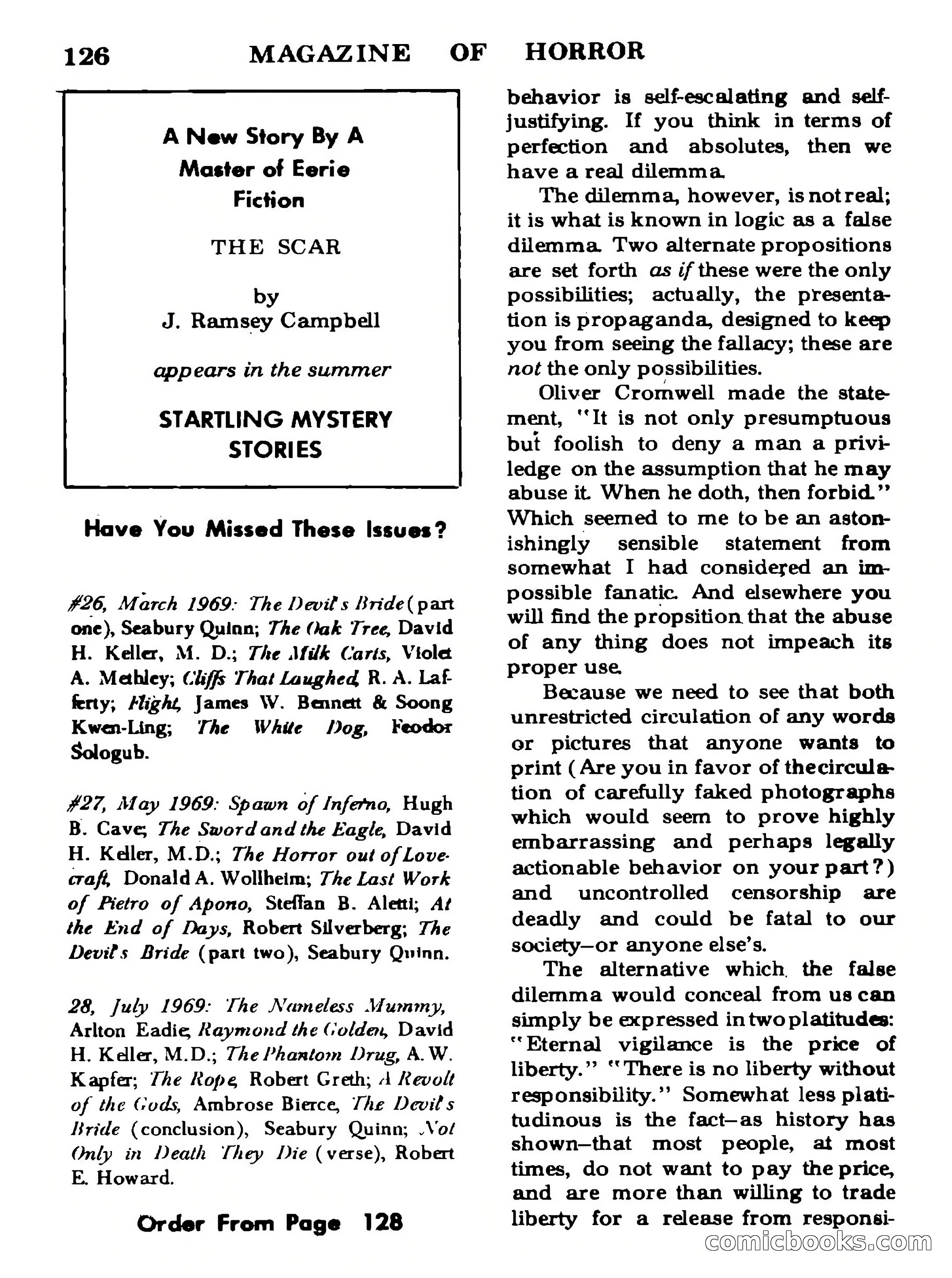 Magazine of Horror #29 — page 126 of 132