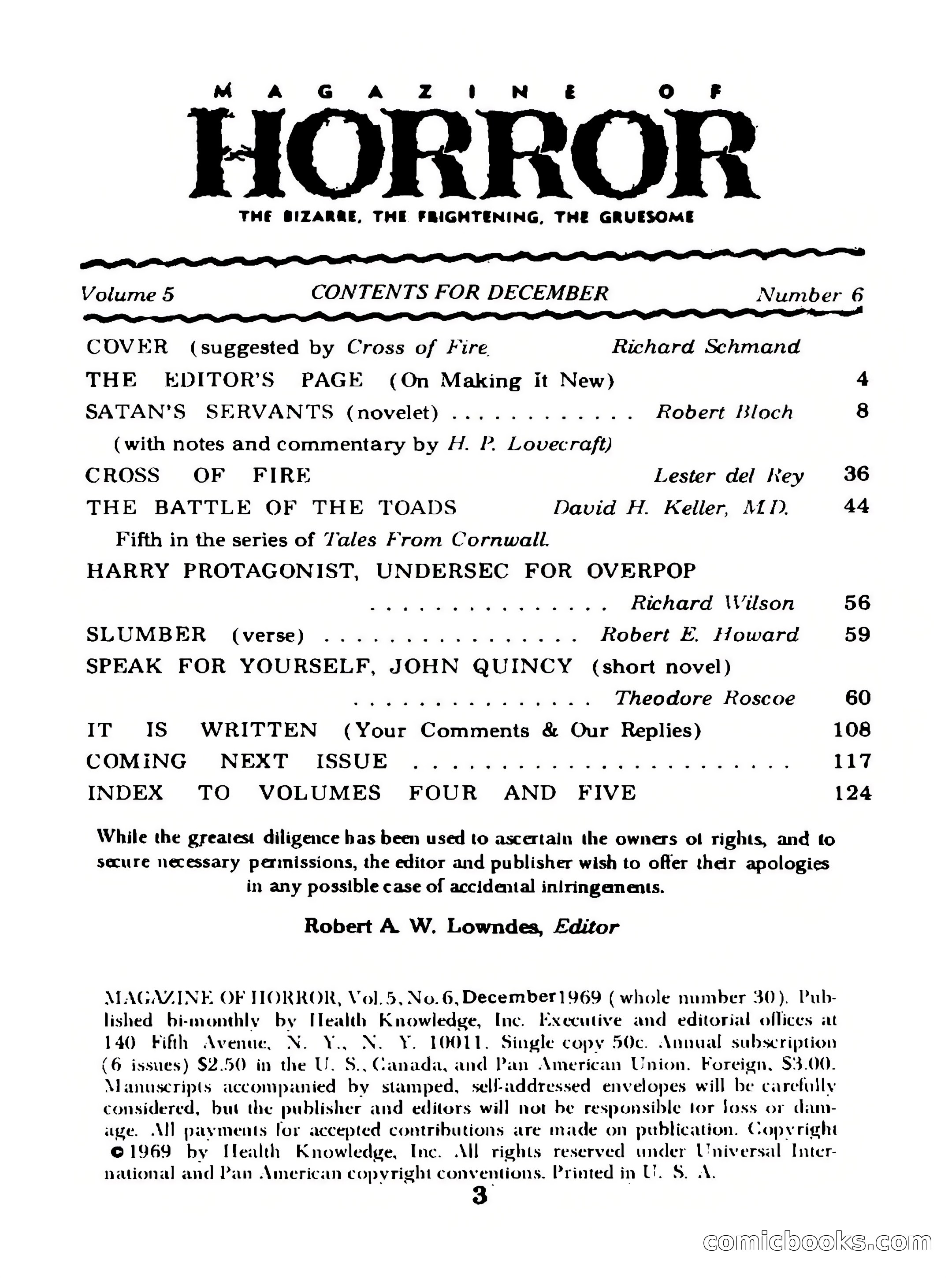 Magazine of Horror No. 30 — page 3 of 132