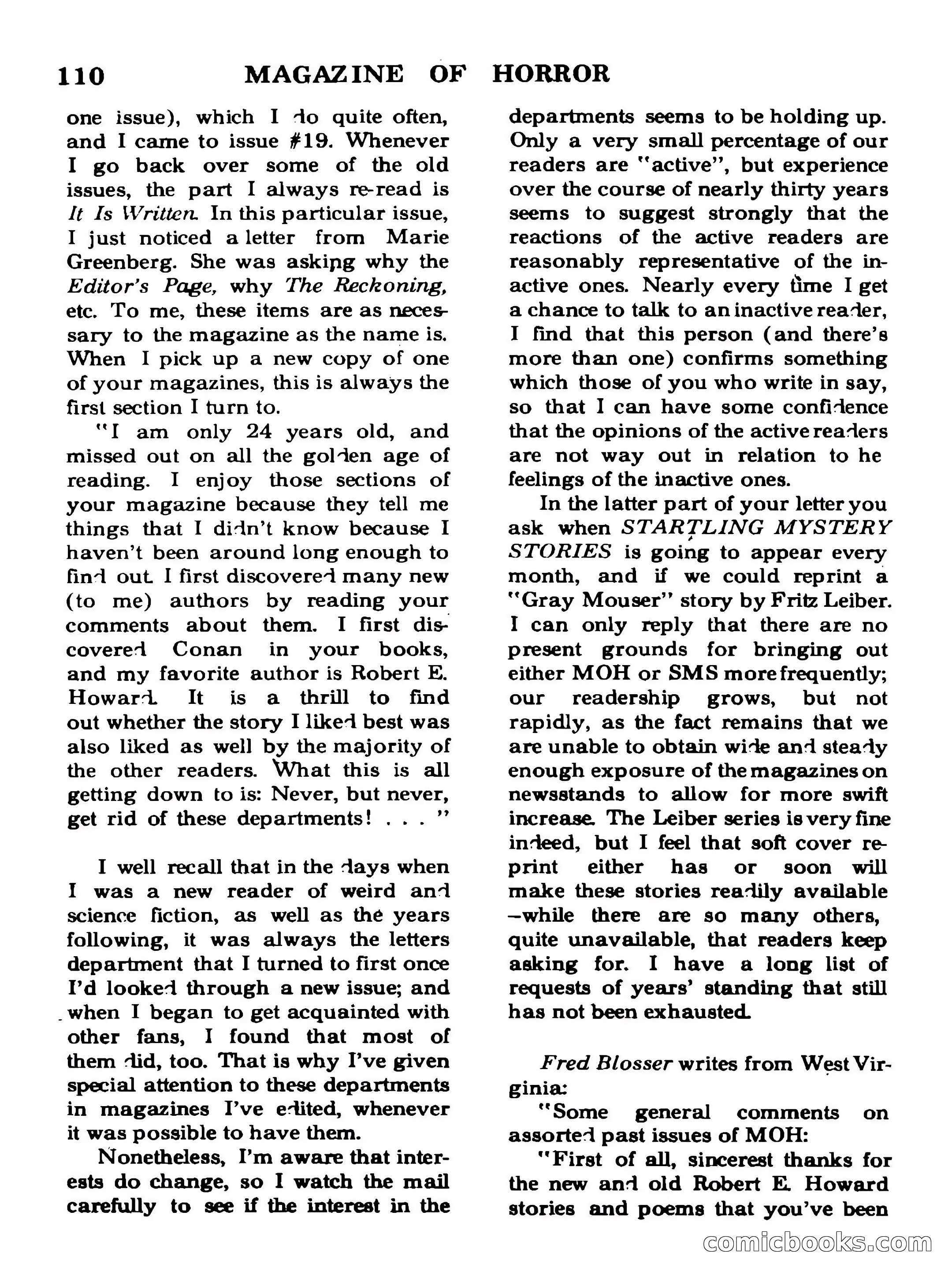 Magazine of Horror No. 30 — page 110 of 132