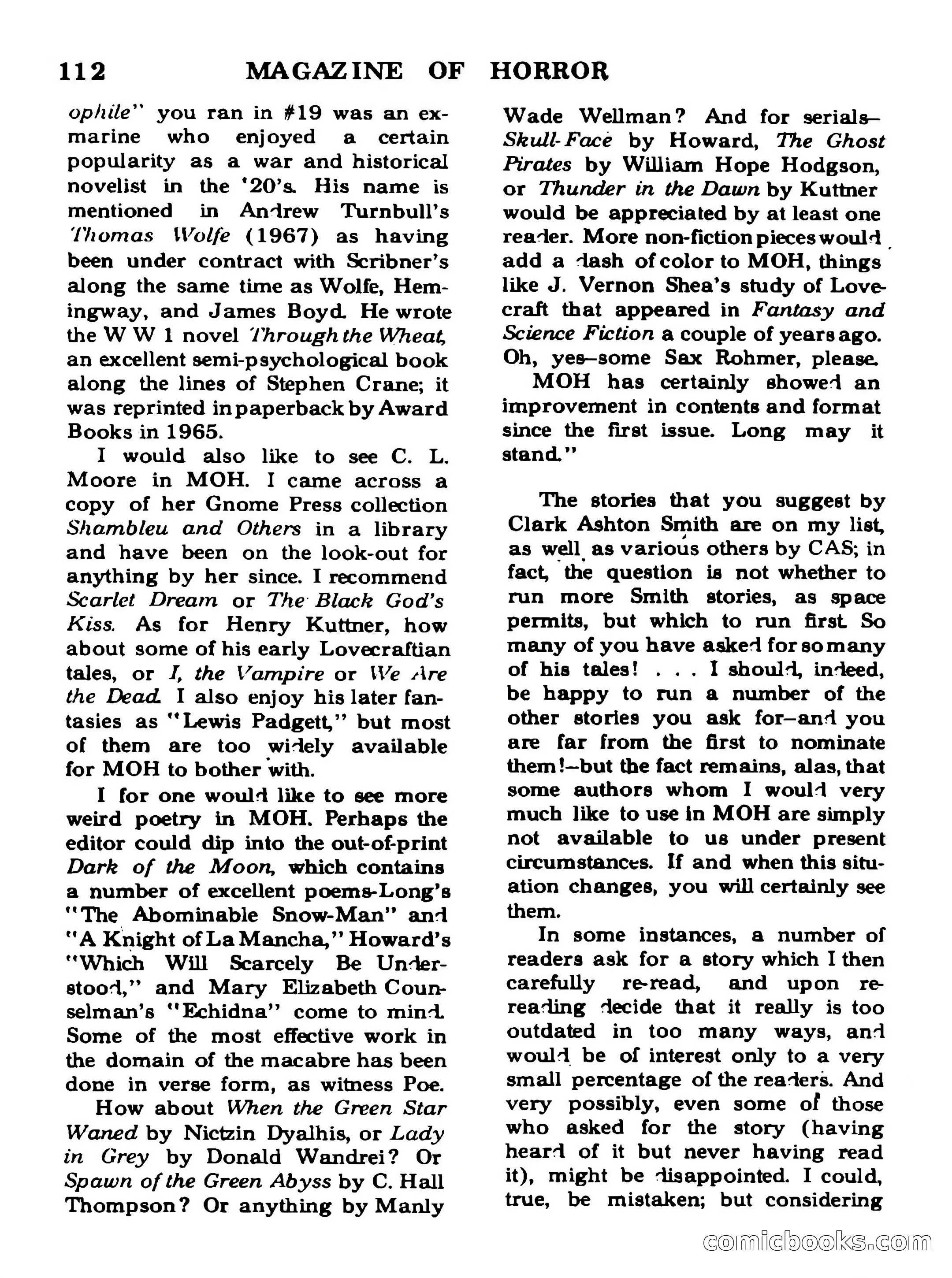 Magazine of Horror No. 30 — page 112 of 132