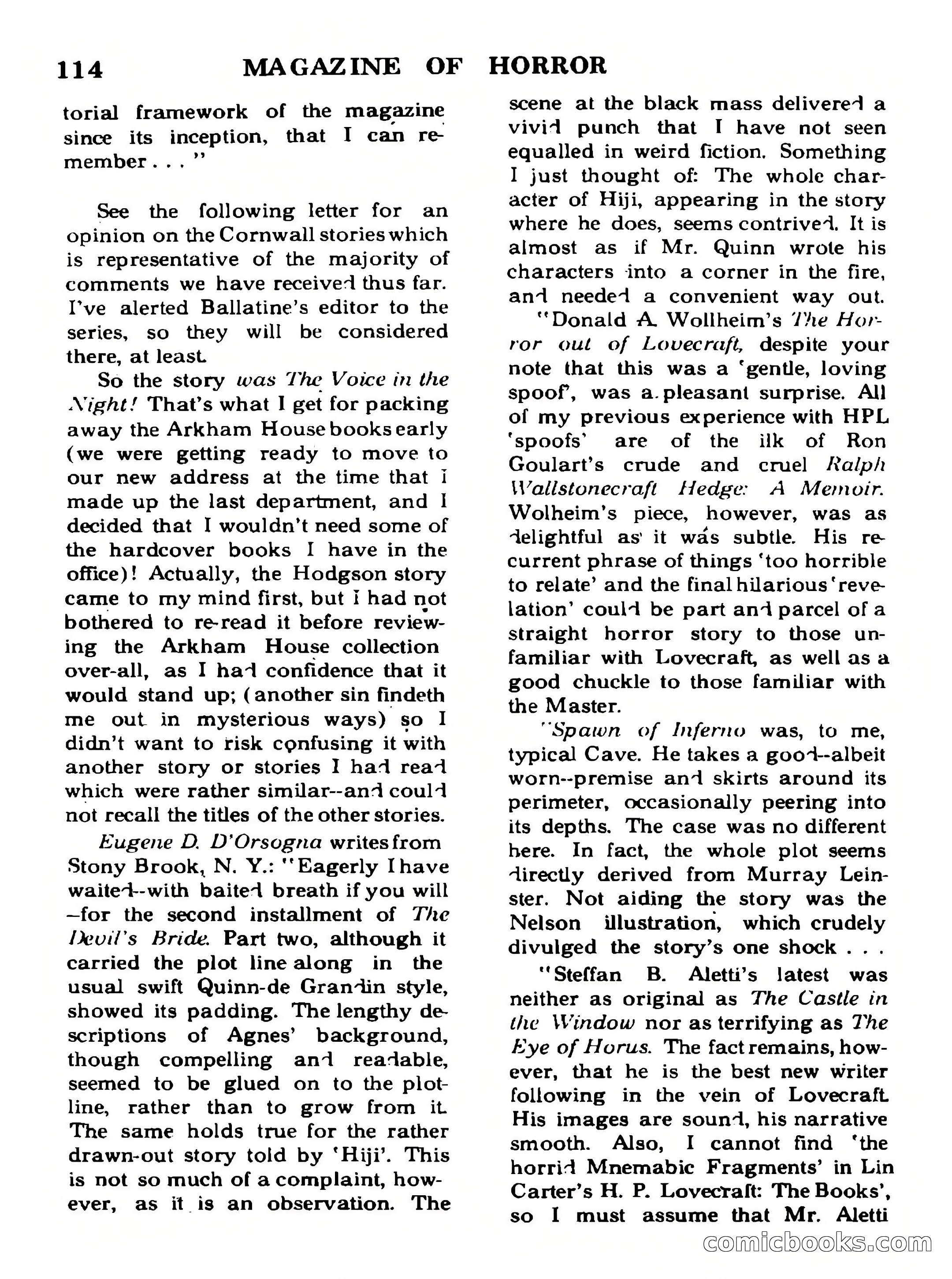 Magazine of Horror No. 30 — page 114 of 132