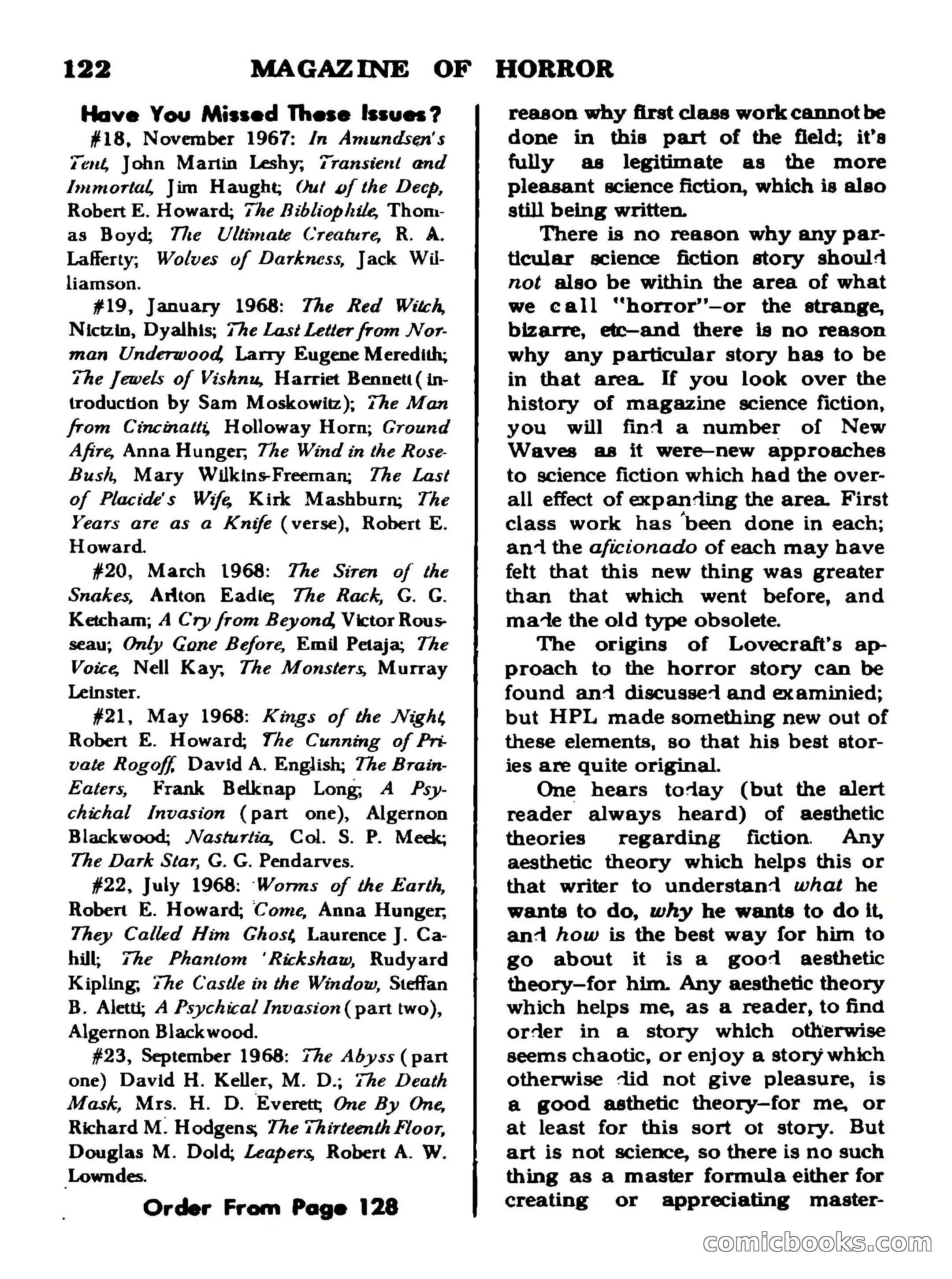 Magazine of Horror No. 30 — page 122 of 132