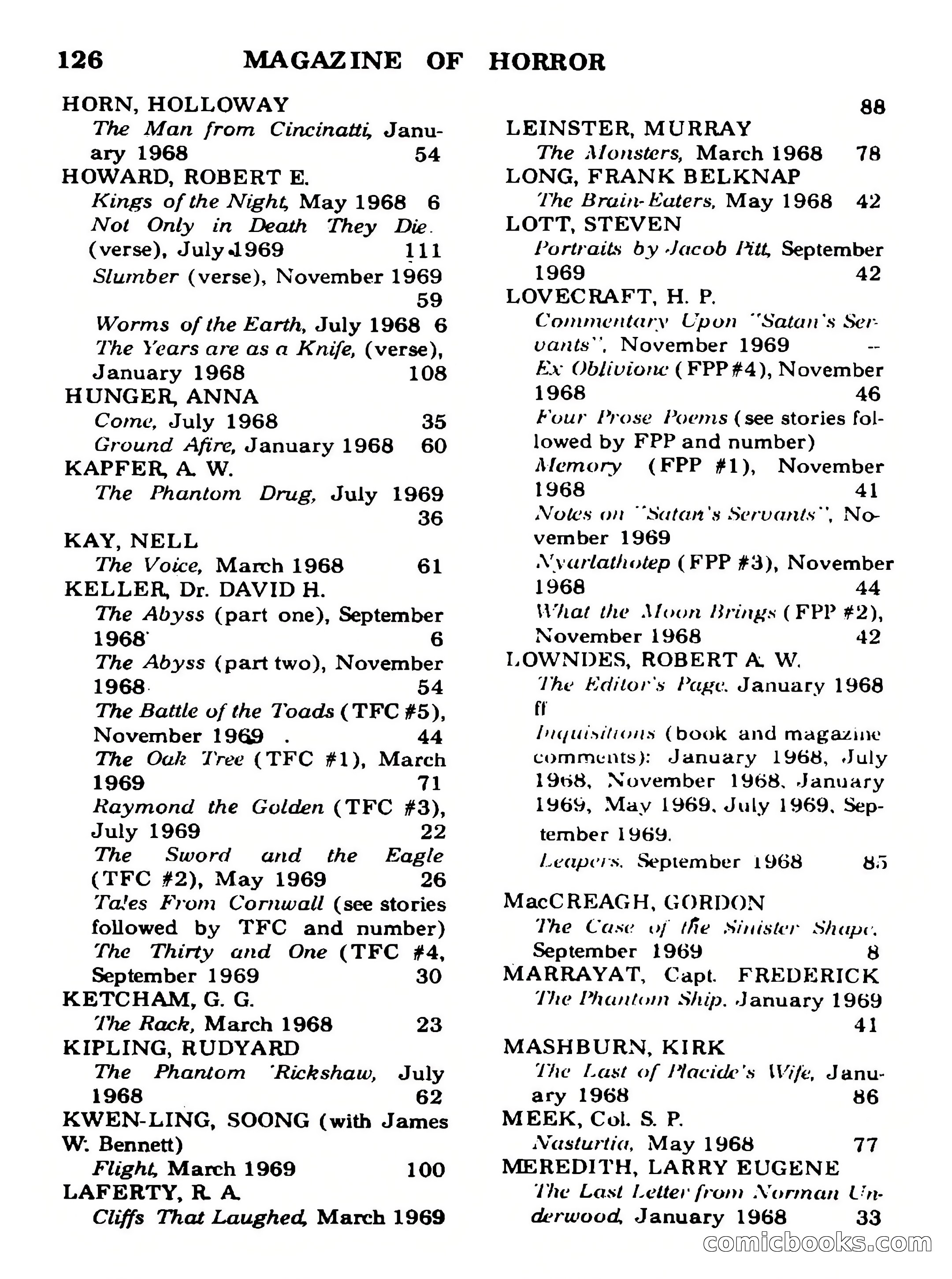 Magazine of Horror No. 30 — page 126 of 132