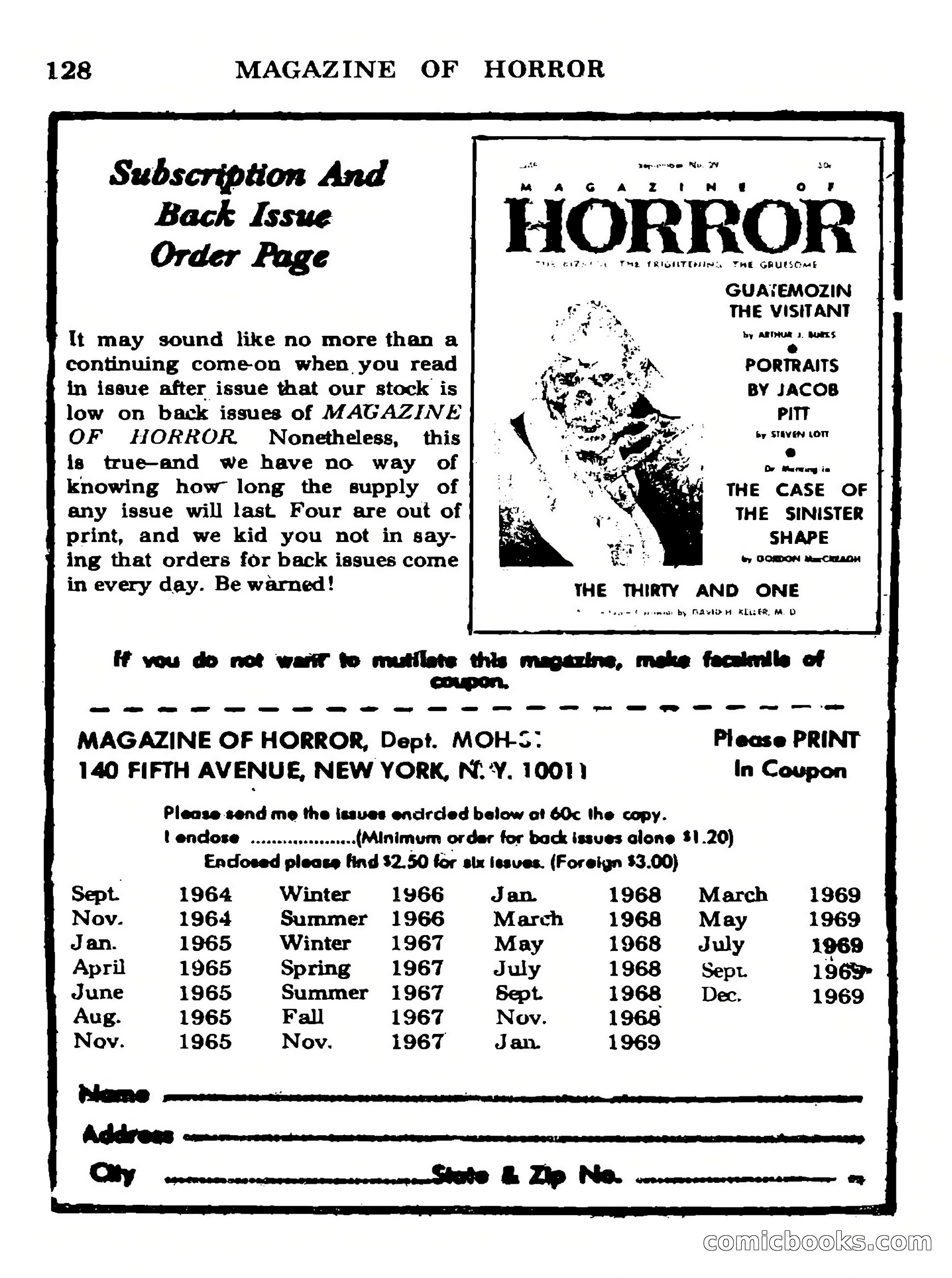 Magazine of Horror No. 31 — page 128 of 132