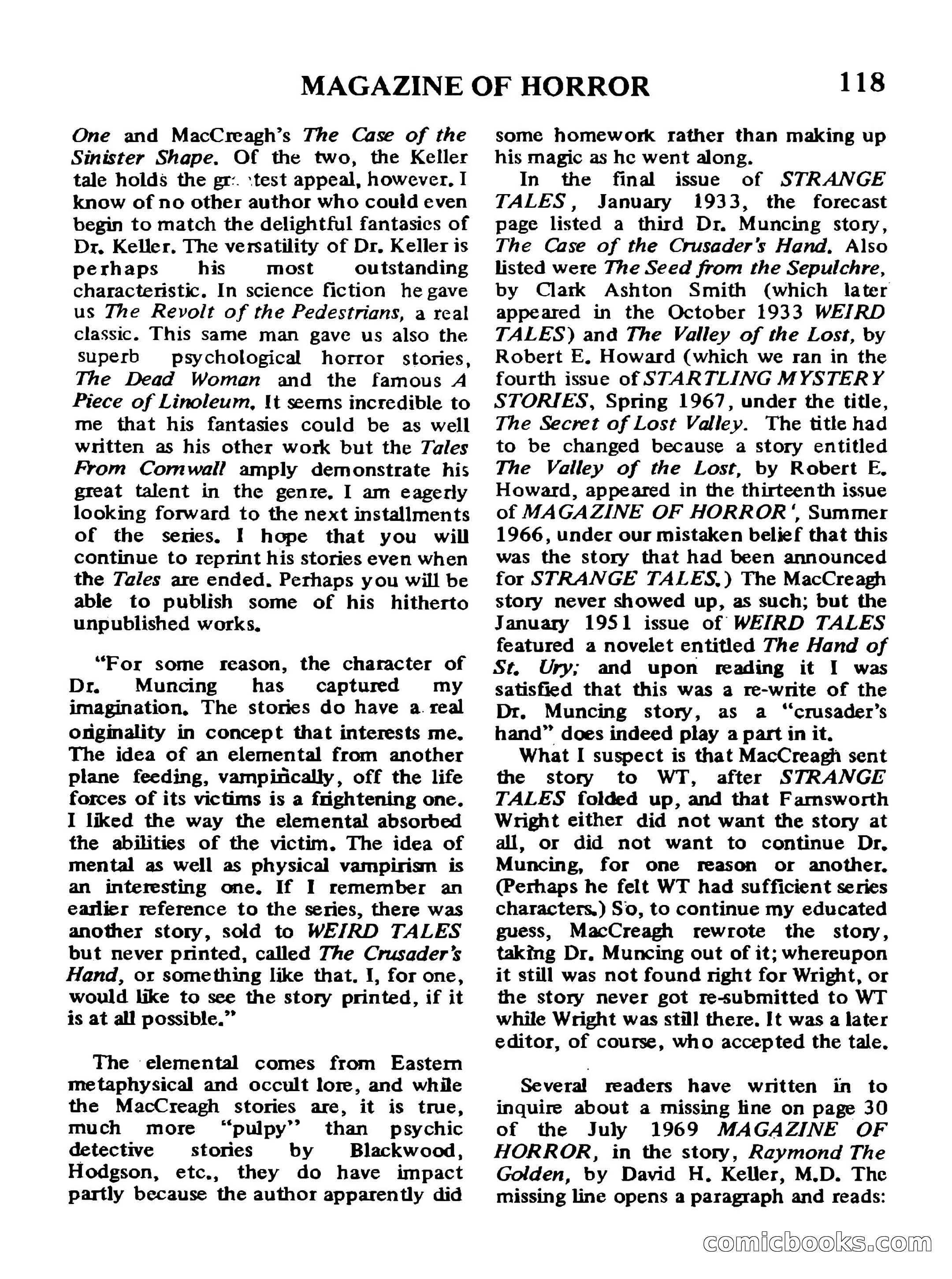 Magazine of Horror, No. 32 — page 118 of 132