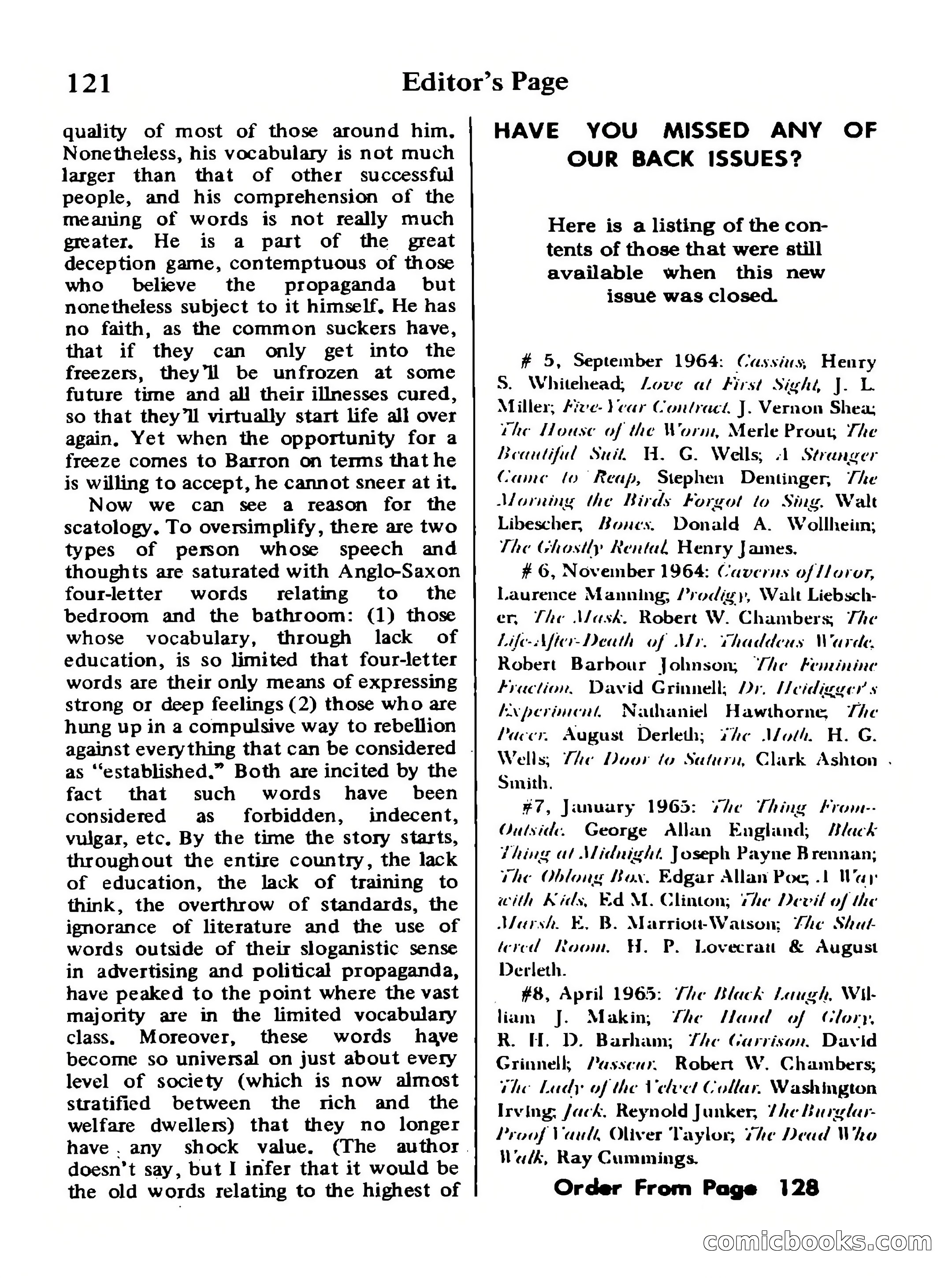 Magazine of Horror, No. 32 — page 121 of 132
